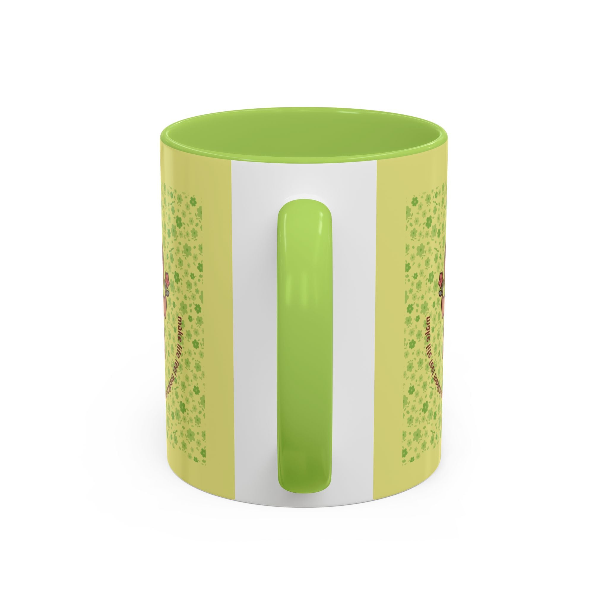 Cute ‘Tiny Sprouts’ Accent Coffee Mug – Kawaii Garden Capybara Design (11/15 oz)
