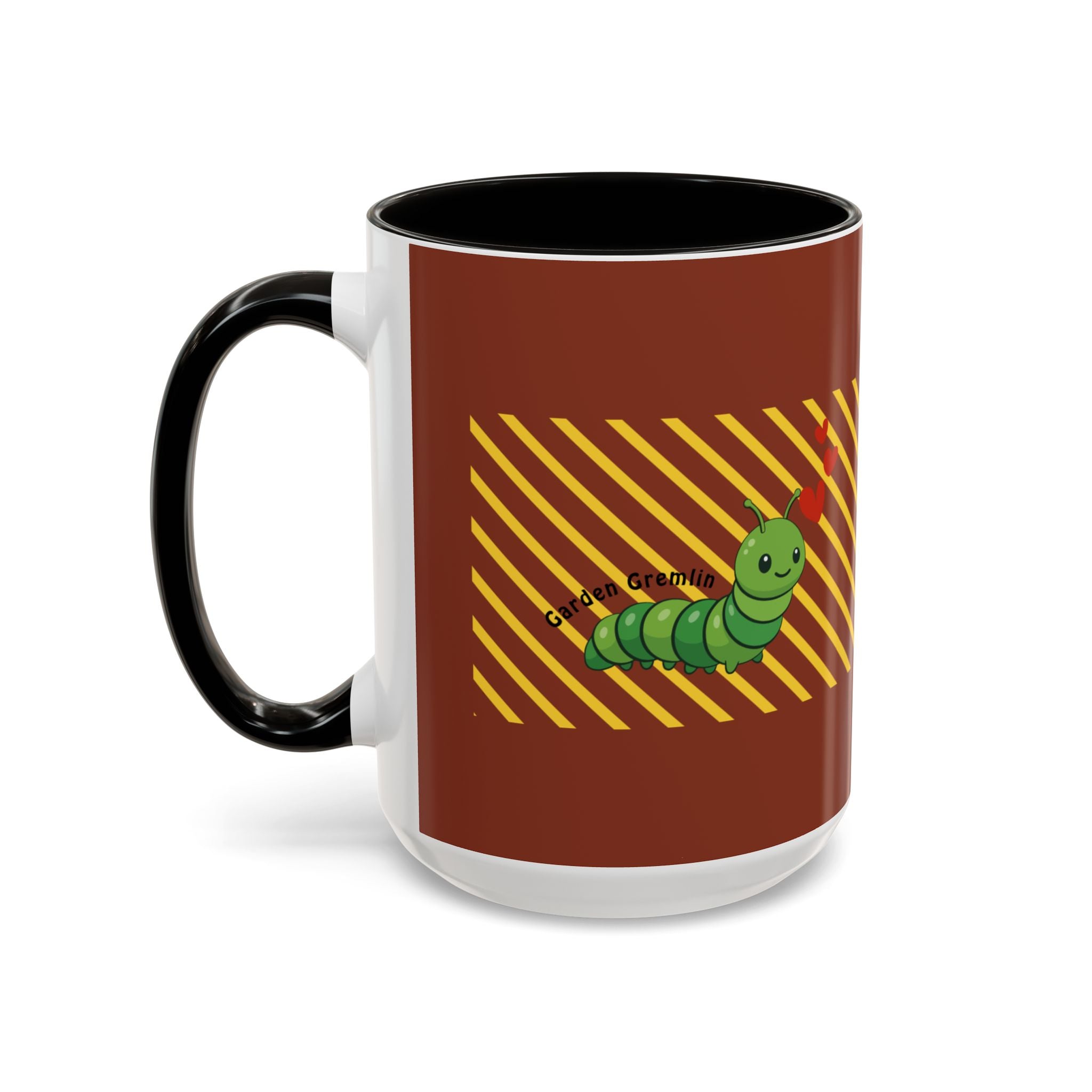 Cute Caterpillar Striped Coffee Mug (11oz, 15oz) — Colorful Novelty Tea Cup