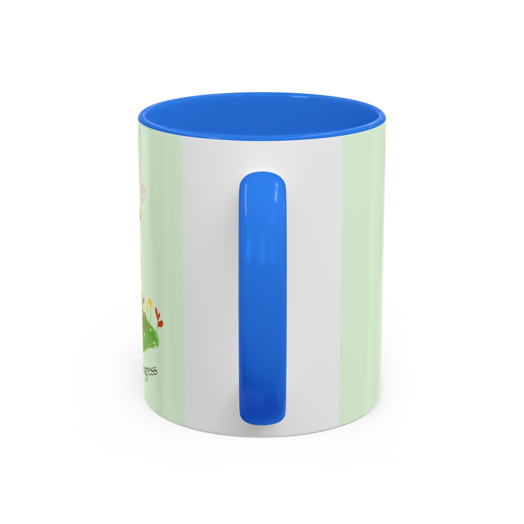 Garden Pea Mug — "Green Thumb in Progress" Cute Plant Lover Coffee Cup