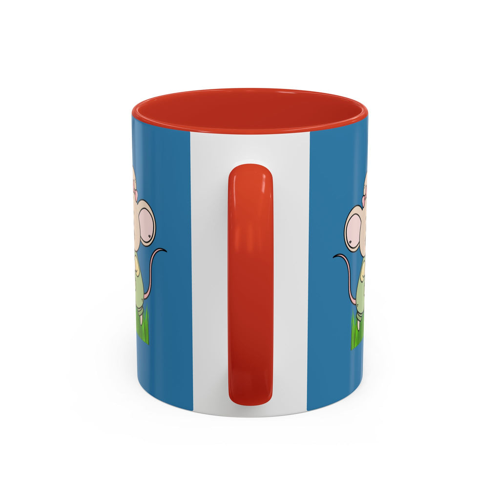 Cute Mouse Floral Coffee Mug — 'XOXO' Accent 11/15oz