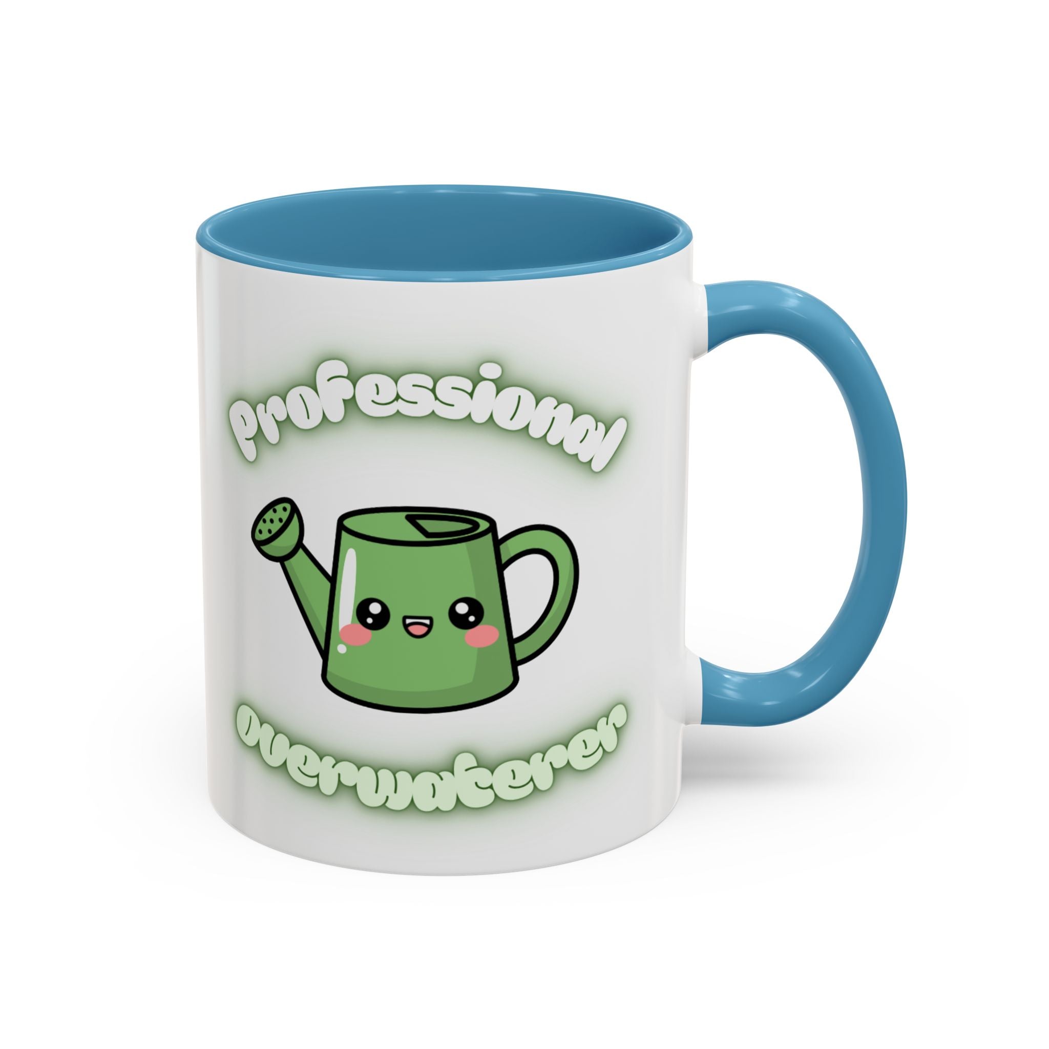 Professional Overwaterer Watering Can Coffee Mug — Cute Kawaii Plant Lover Accent Mug (11/15oz)