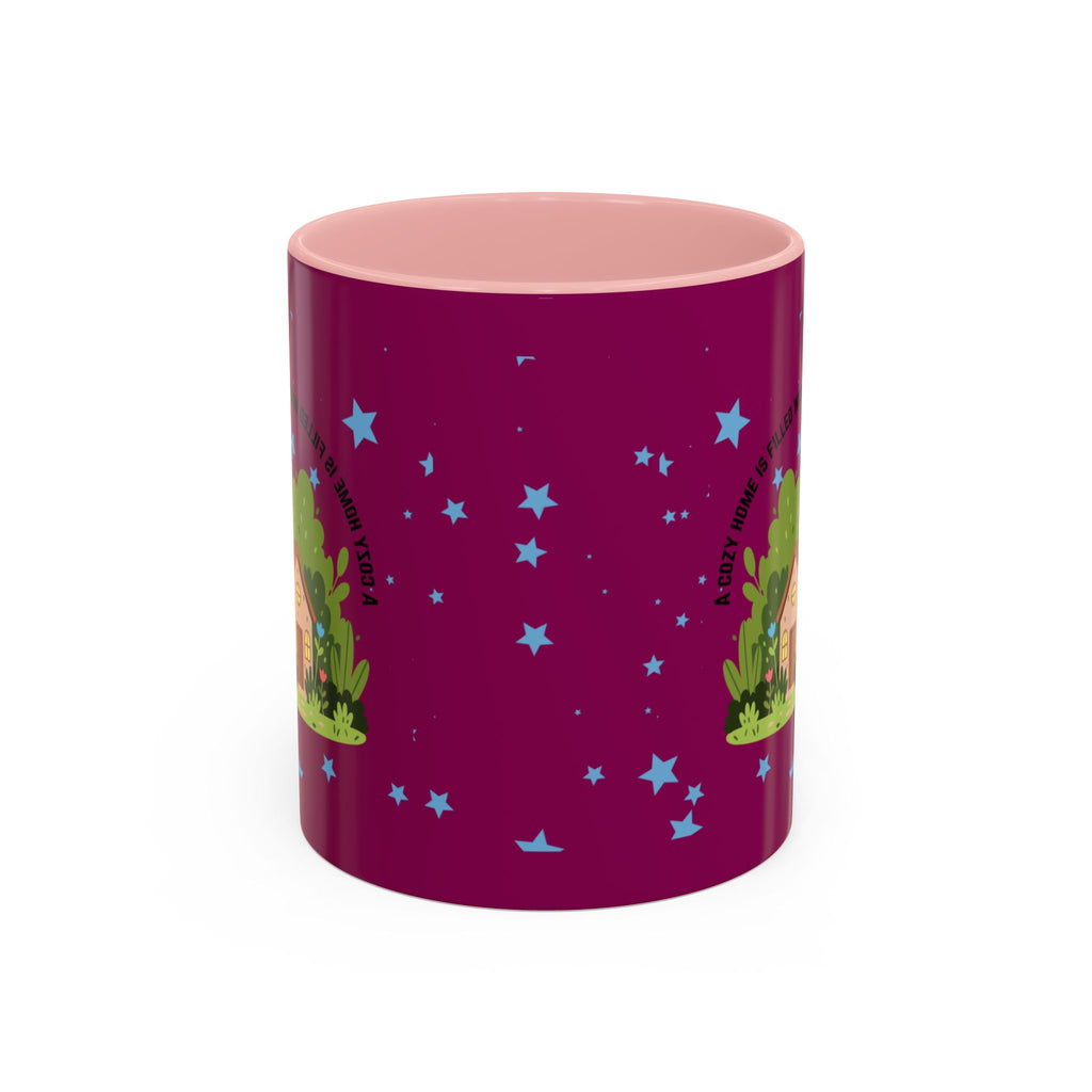 Cozy Cottage Accent Coffee Mug – 'Home Filled with Love and Light' Ceramic 11/15oz