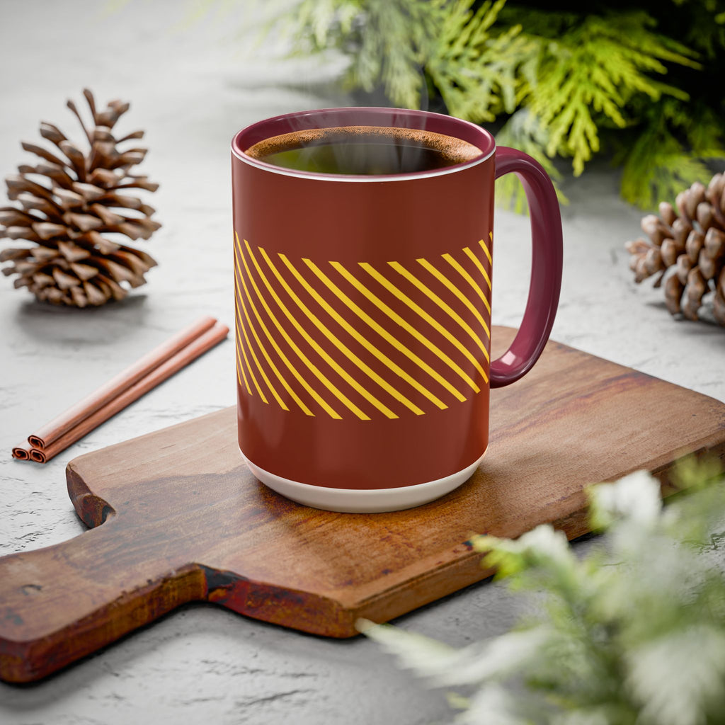 Cute Caterpillar Striped Coffee Mug (11oz, 15oz) — Colorful Novelty Tea Cup