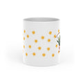 Sun Pattern Mug — Cute Heart Floral Design Coffee Cup