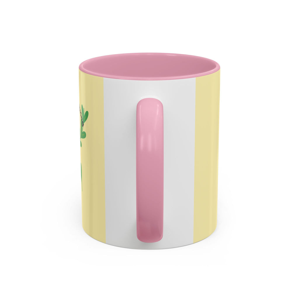 Yellow Rain Boot Floral Mug — “Garden Cuteness Growing” Coffee Cup (11oz/15oz)