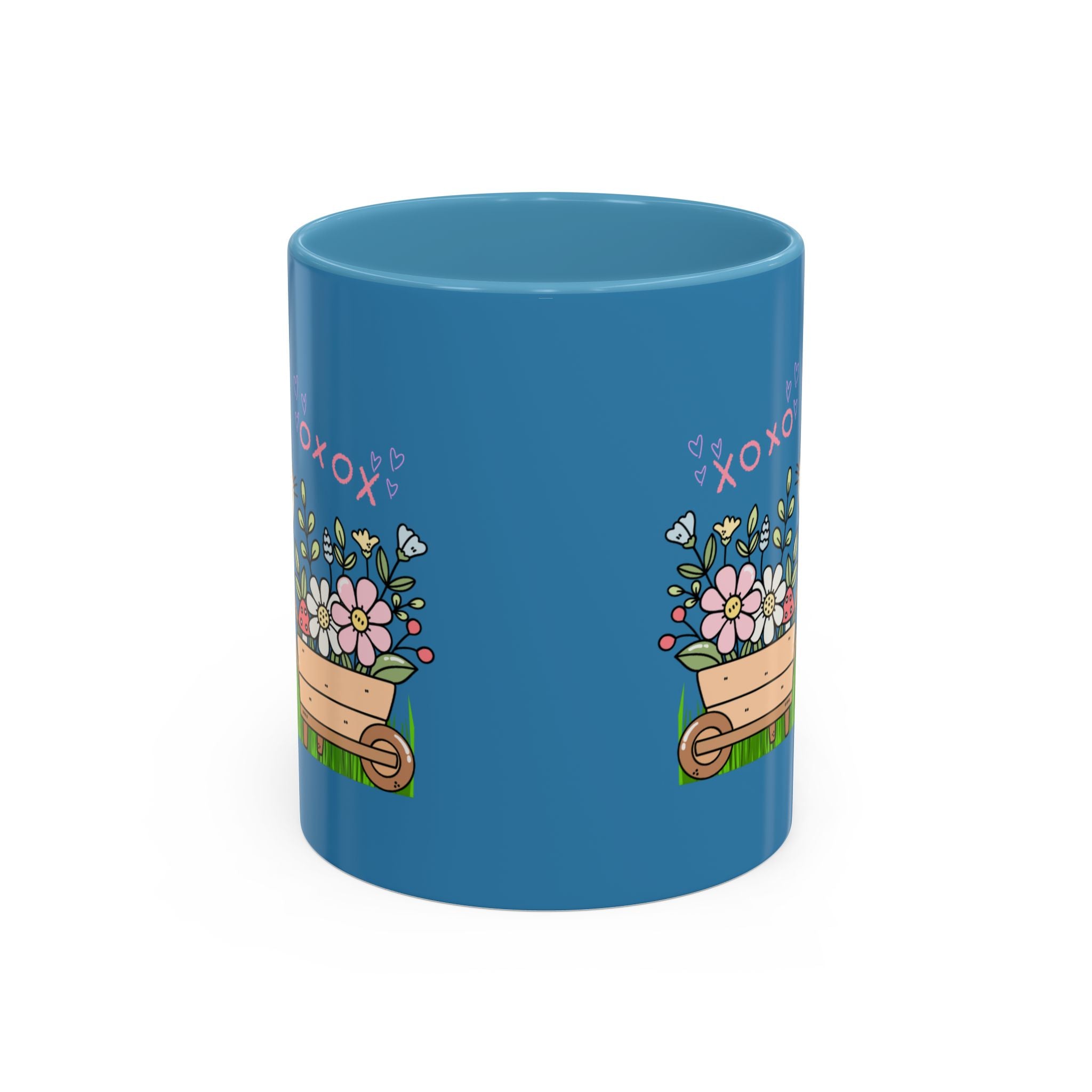 Cute Mouse Floral Coffee Mug — 'XOXO' Accent 11/15oz