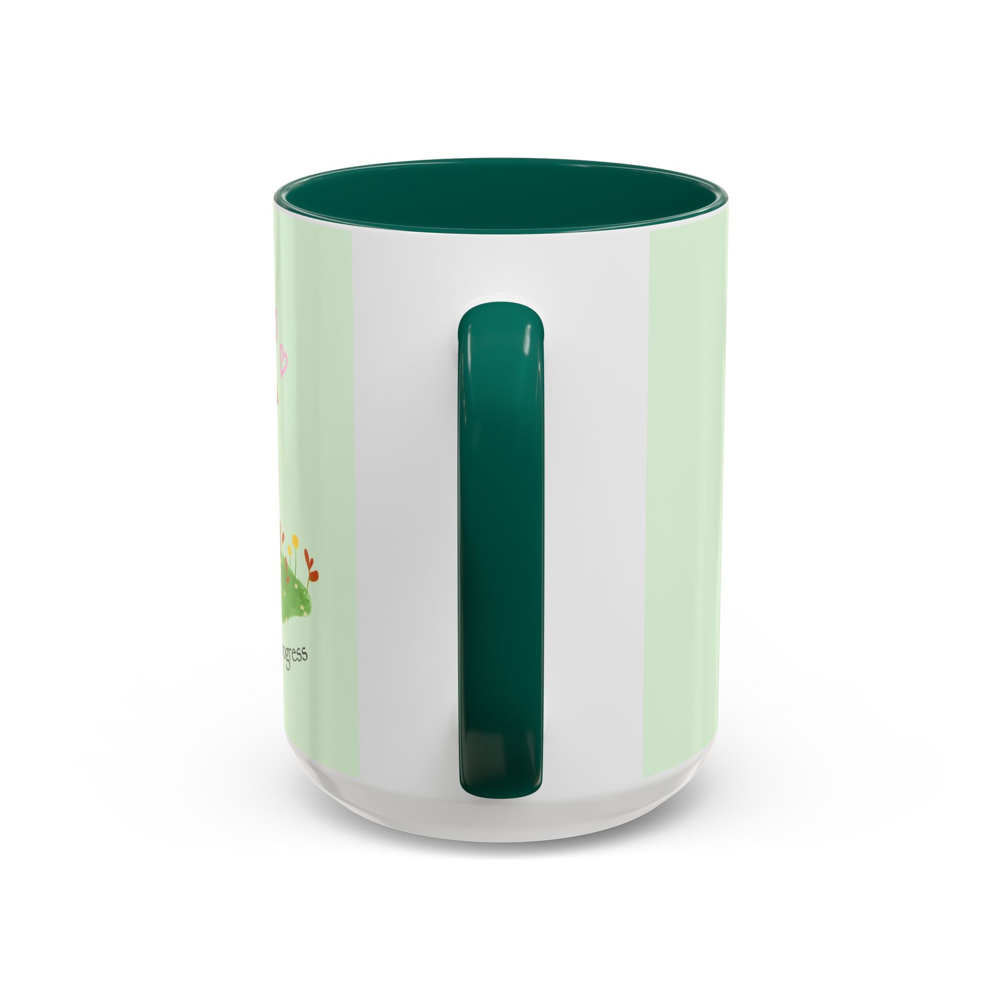 Garden Pea Mug — "Green Thumb in Progress" Cute Plant Lover Coffee Cup