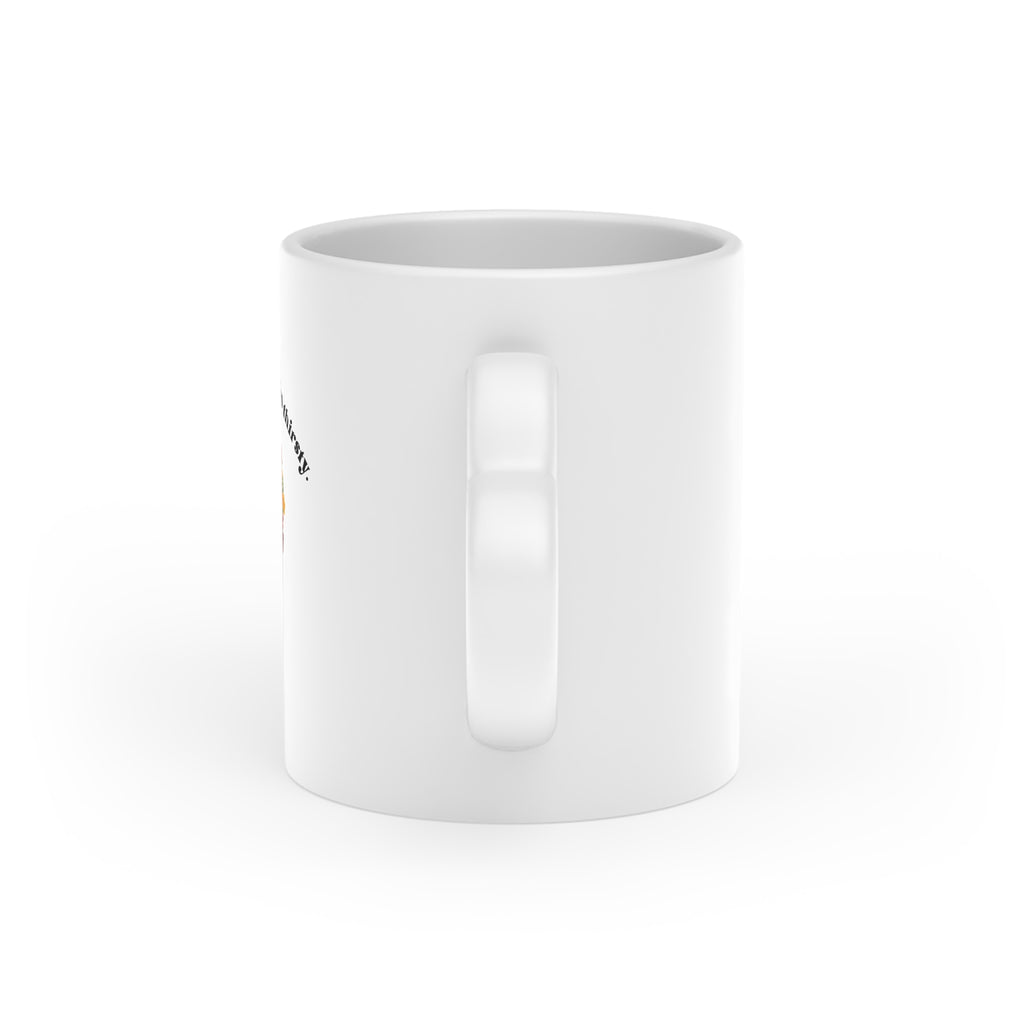 Heart-Shaped Flowers Mug — "I am our language" Coffee Cup, Romantic Floral Gift