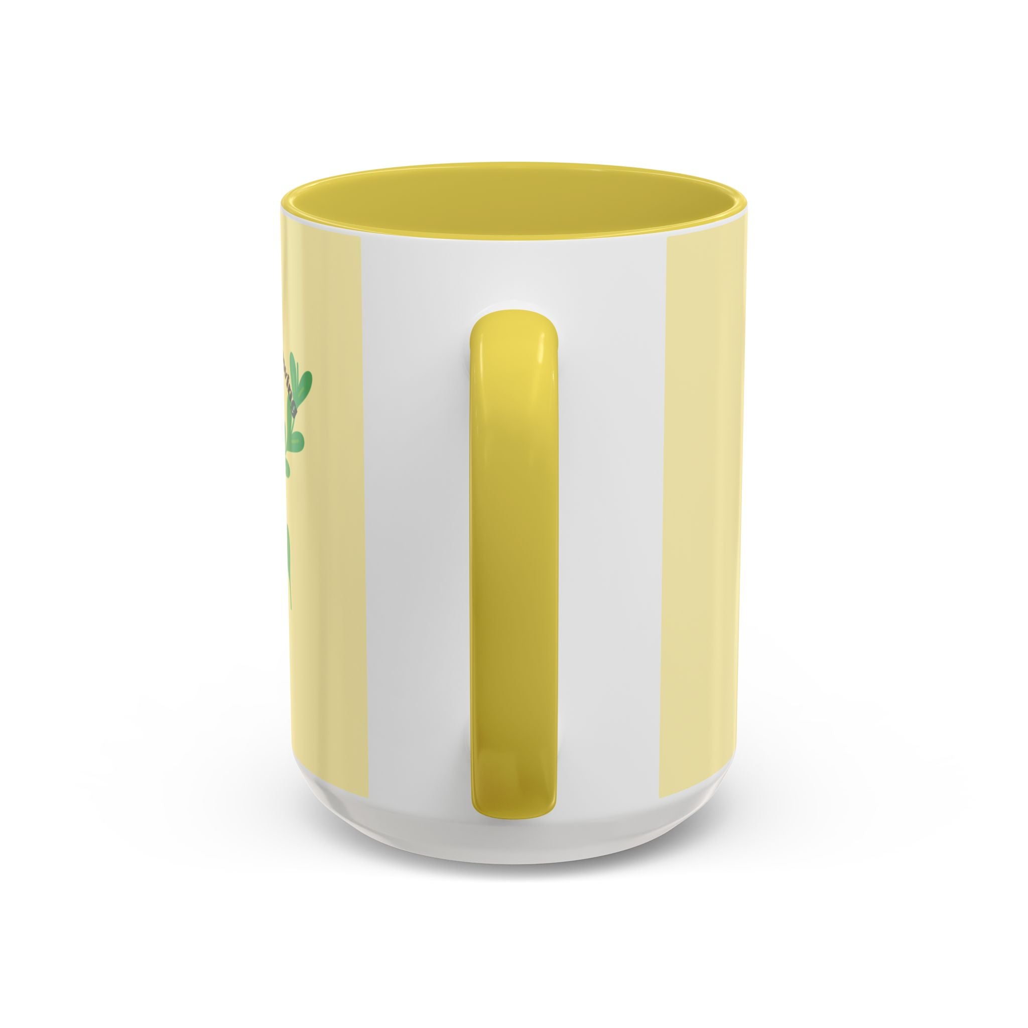 Yellow Rain Boot Floral Mug — “Garden Cuteness Growing” Coffee Cup (11oz/15oz)