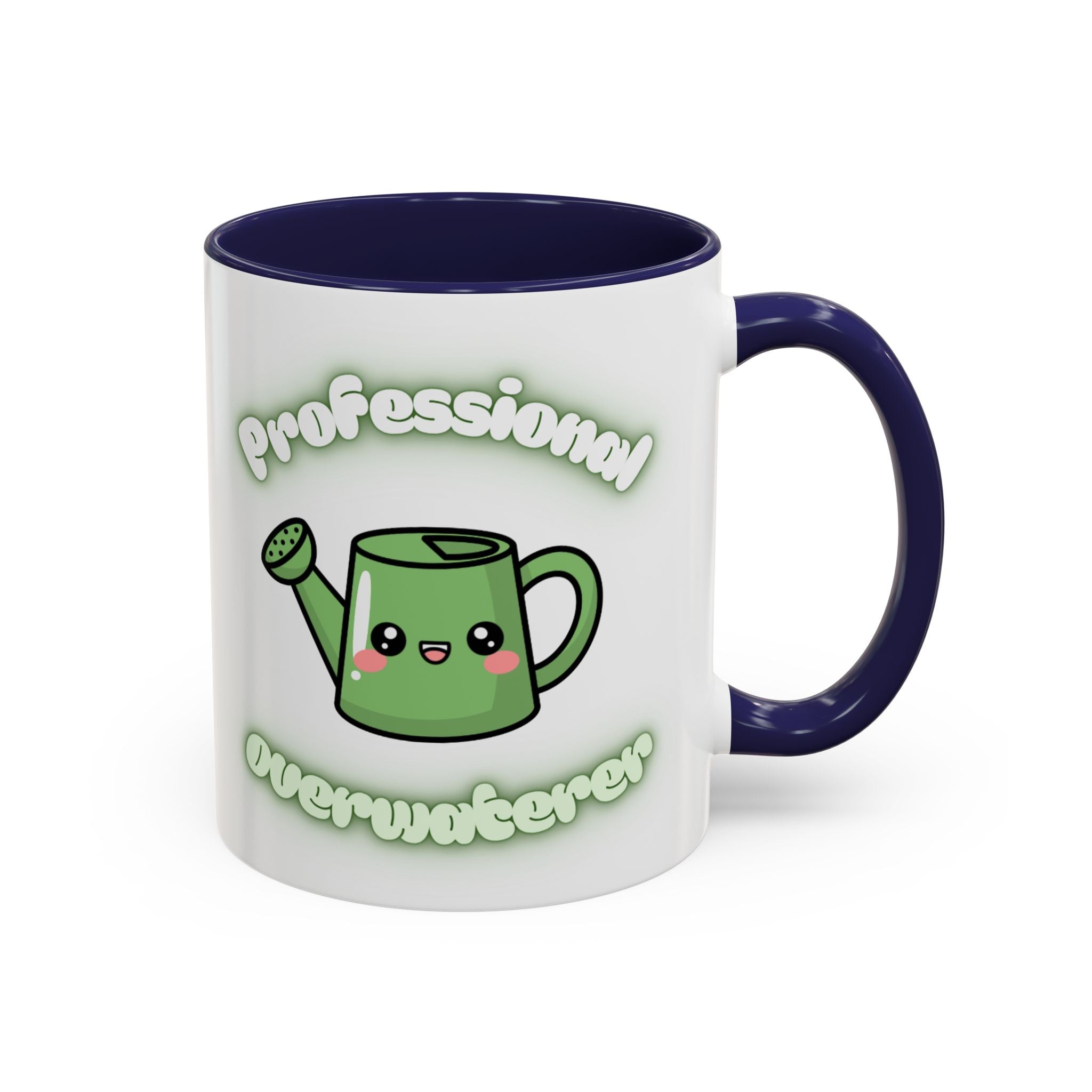 Professional Overwaterer Watering Can Coffee Mug — Cute Kawaii Plant Lover Accent Mug (11/15oz)