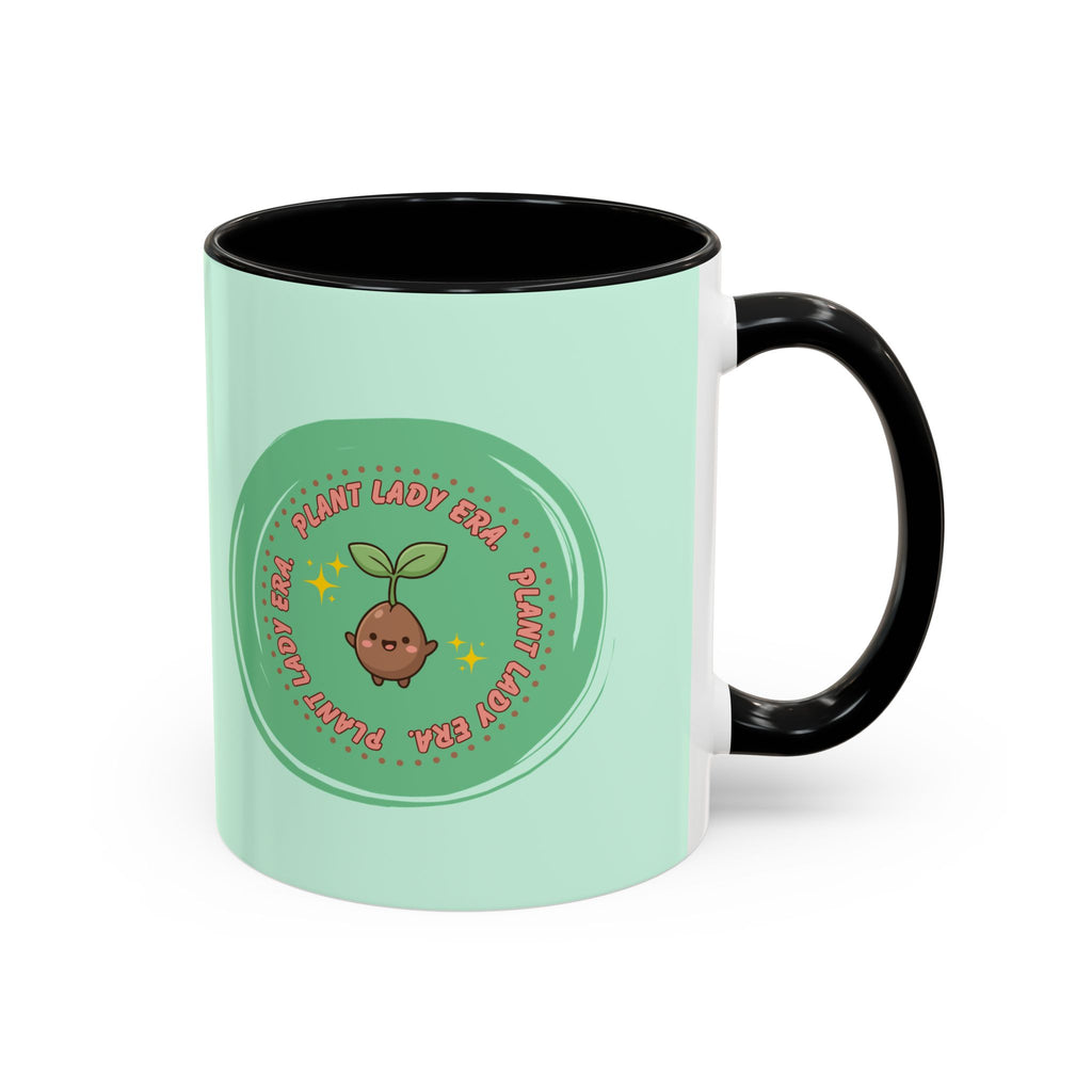 Plant Lady Era Coffee Mug — Cute Sprout Accent Mug (11/15oz)