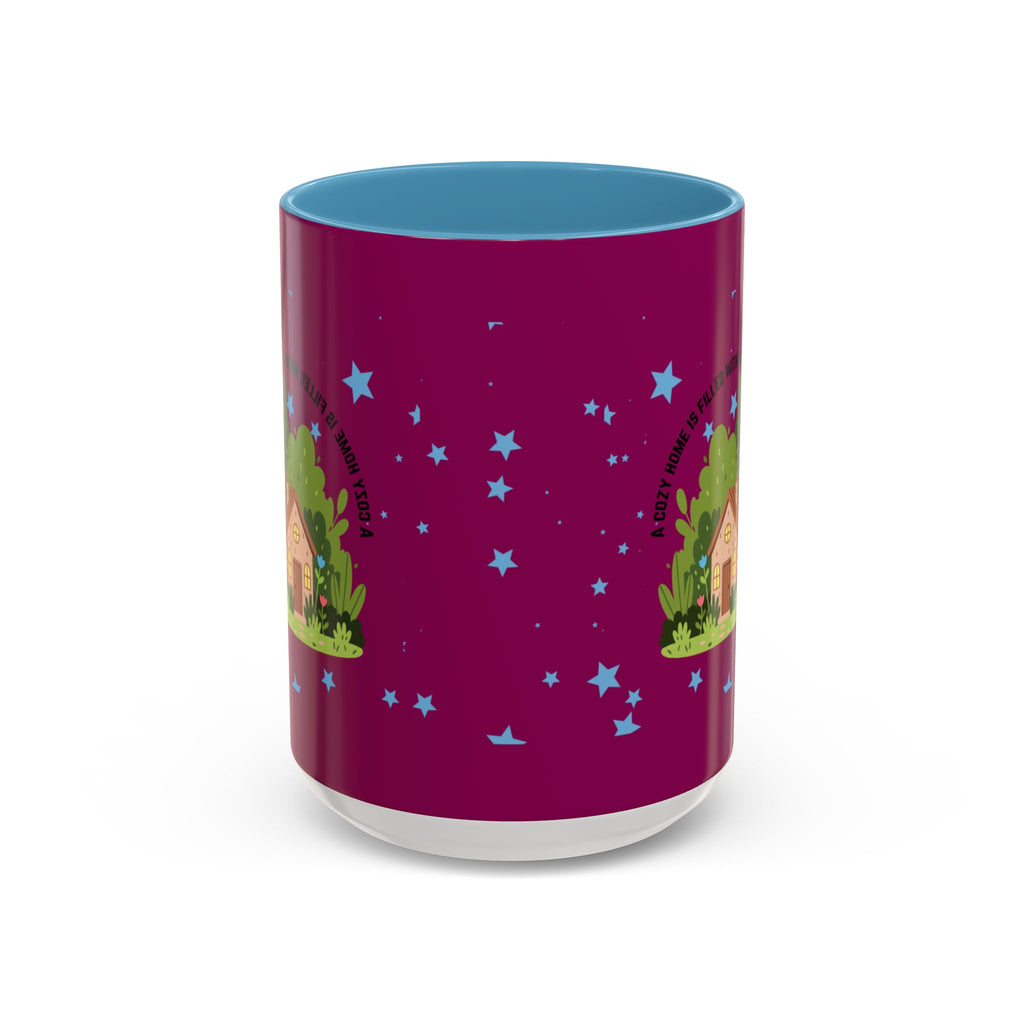 Cozy Cottage Accent Coffee Mug – 'Home Filled with Love and Light' Ceramic 11/15oz