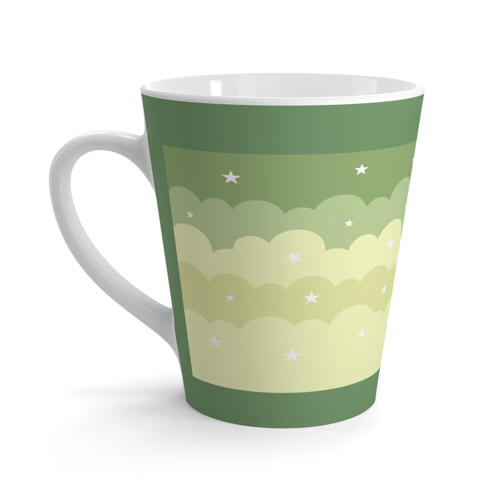 Latte Mug — Cute Mushroom & Daisy Morning Coffee Cup