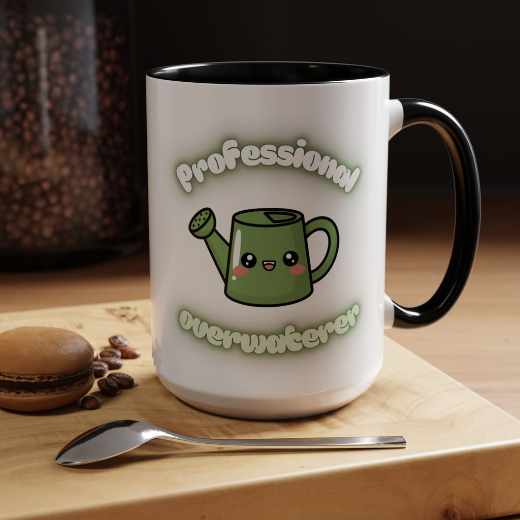 Professional Overwaterer Watering Can Coffee Mug — Cute Kawaii Plant Lover Accent Mug (11/15oz)