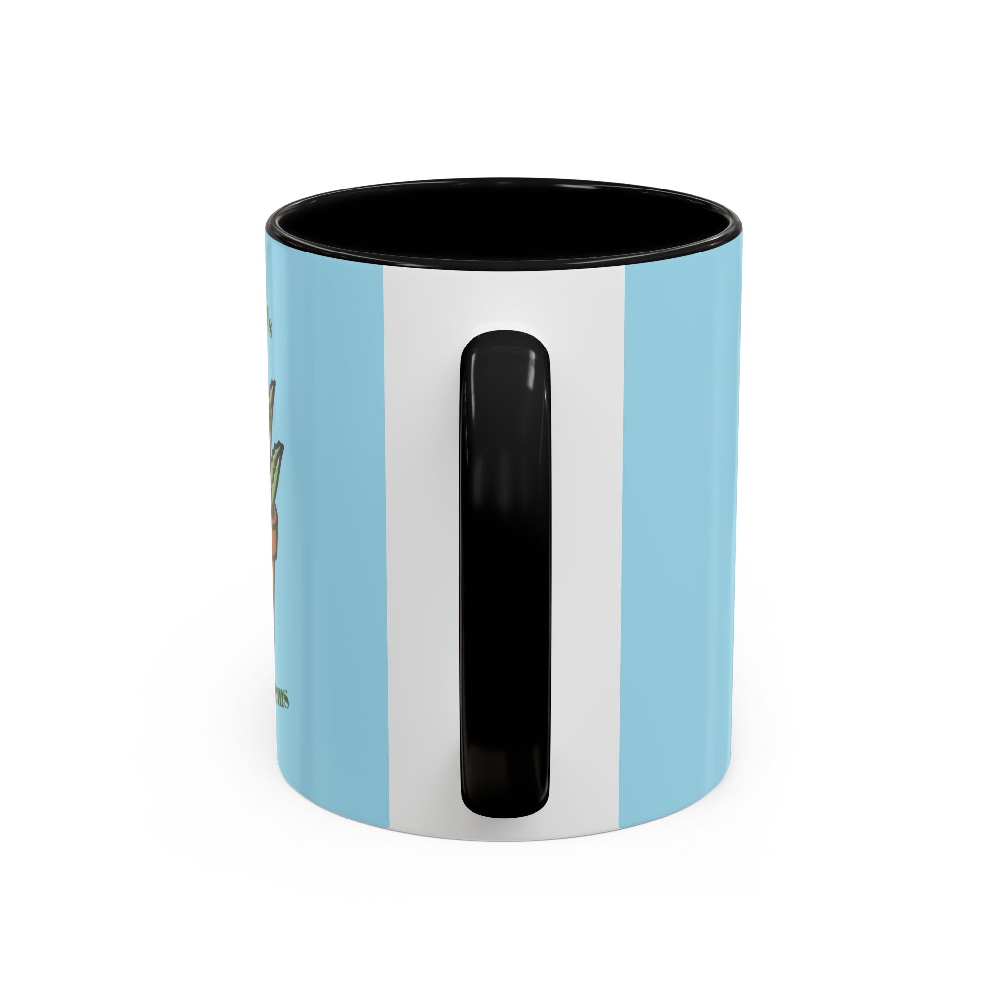 Cute Plant Lover Coffee Mug — "More Plants, Less Problems" Accent Ceramic Mug