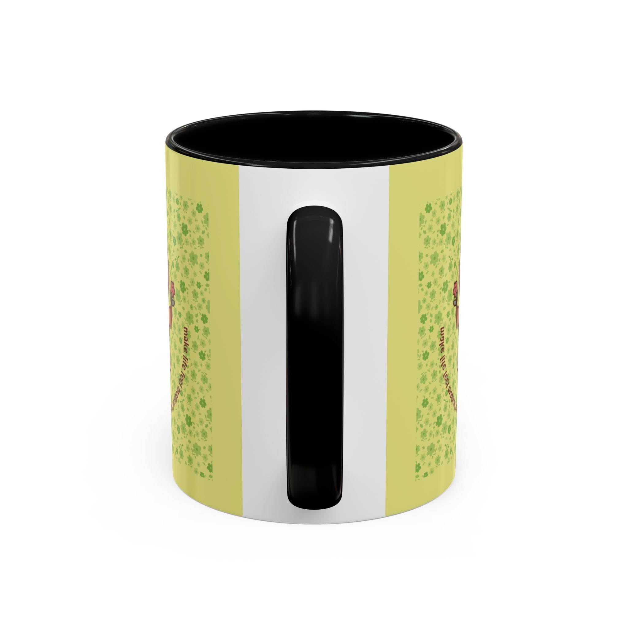 Cute ‘Tiny Sprouts’ Accent Coffee Mug – Kawaii Garden Capybara Design (11/15 oz)