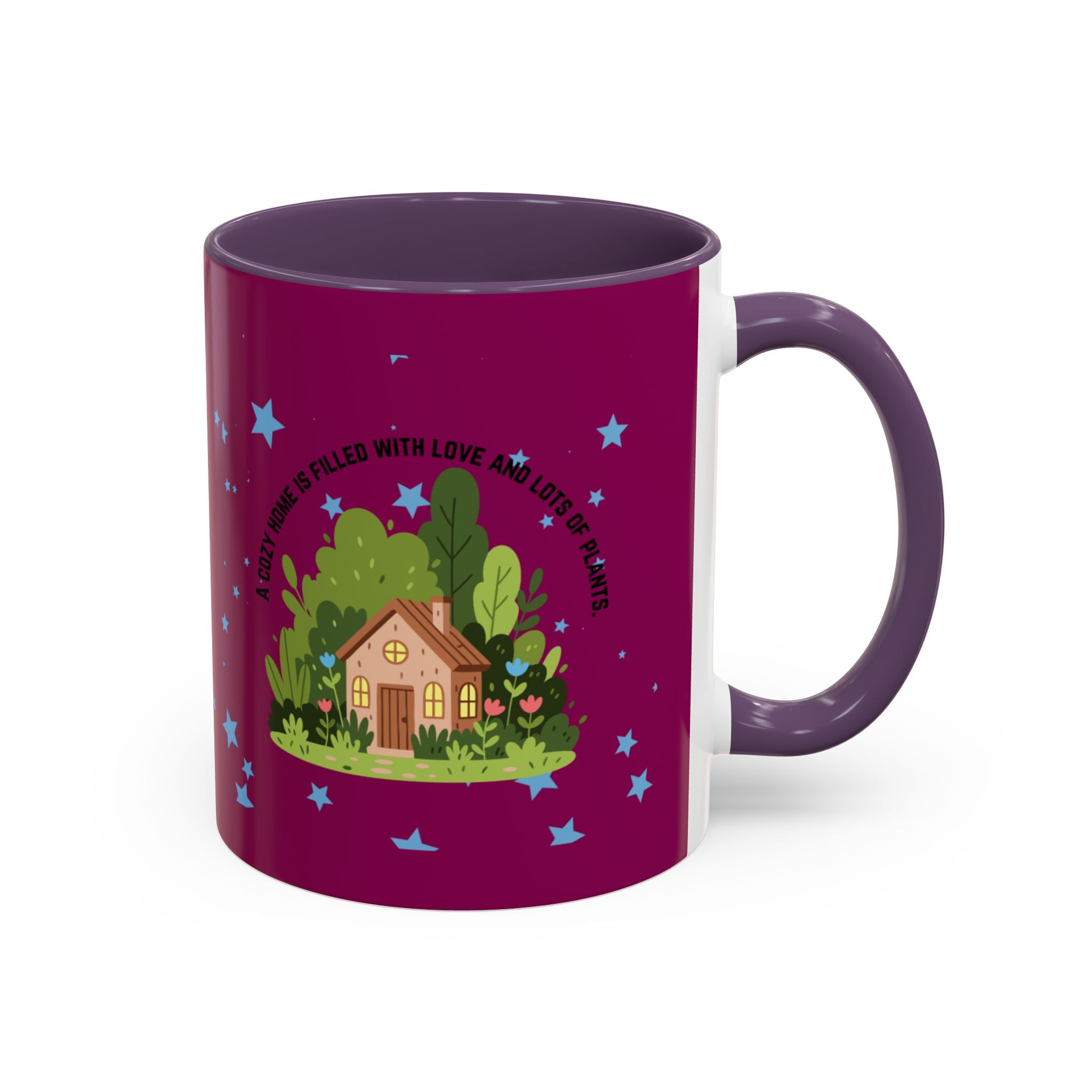 Cozy Cottage Accent Coffee Mug – 'Home Filled with Love and Light' Ceramic 11/15oz