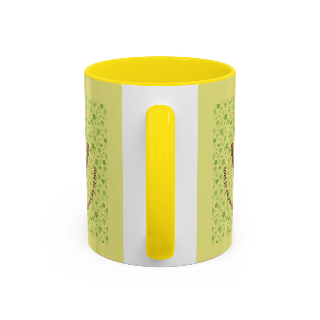 Cute ‘Tiny Sprouts’ Accent Coffee Mug – Kawaii Garden Capybara Design (11/15 oz)