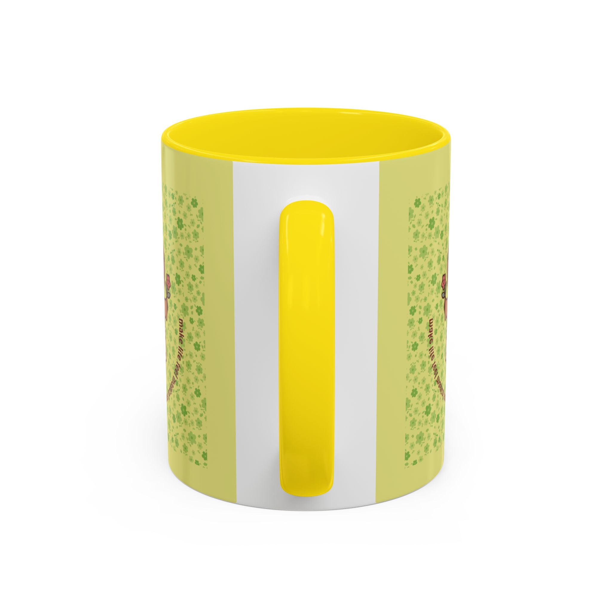 Cute ‘Tiny Sprouts’ Accent Coffee Mug – Kawaii Garden Capybara Design (11/15 oz)
