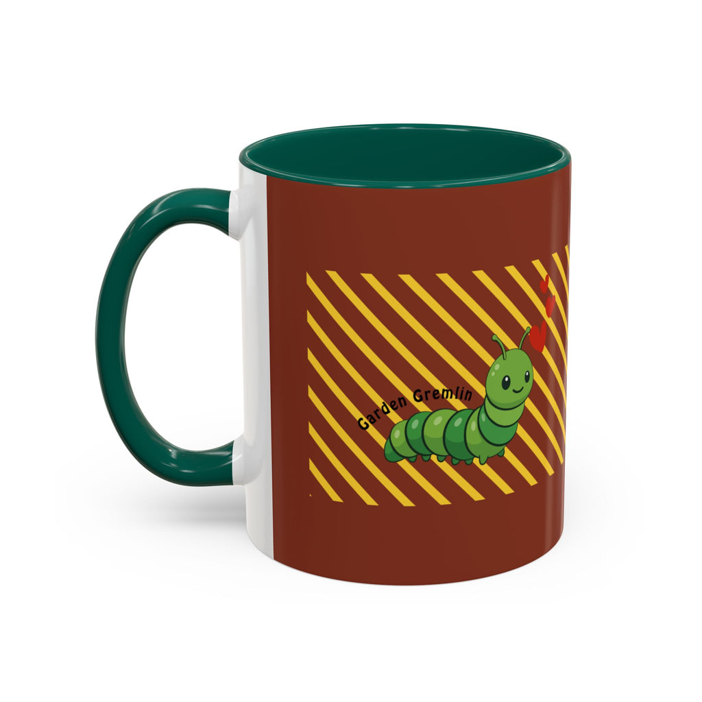 Cute Caterpillar Striped Coffee Mug (11oz, 15oz) — Colorful Novelty Tea Cup