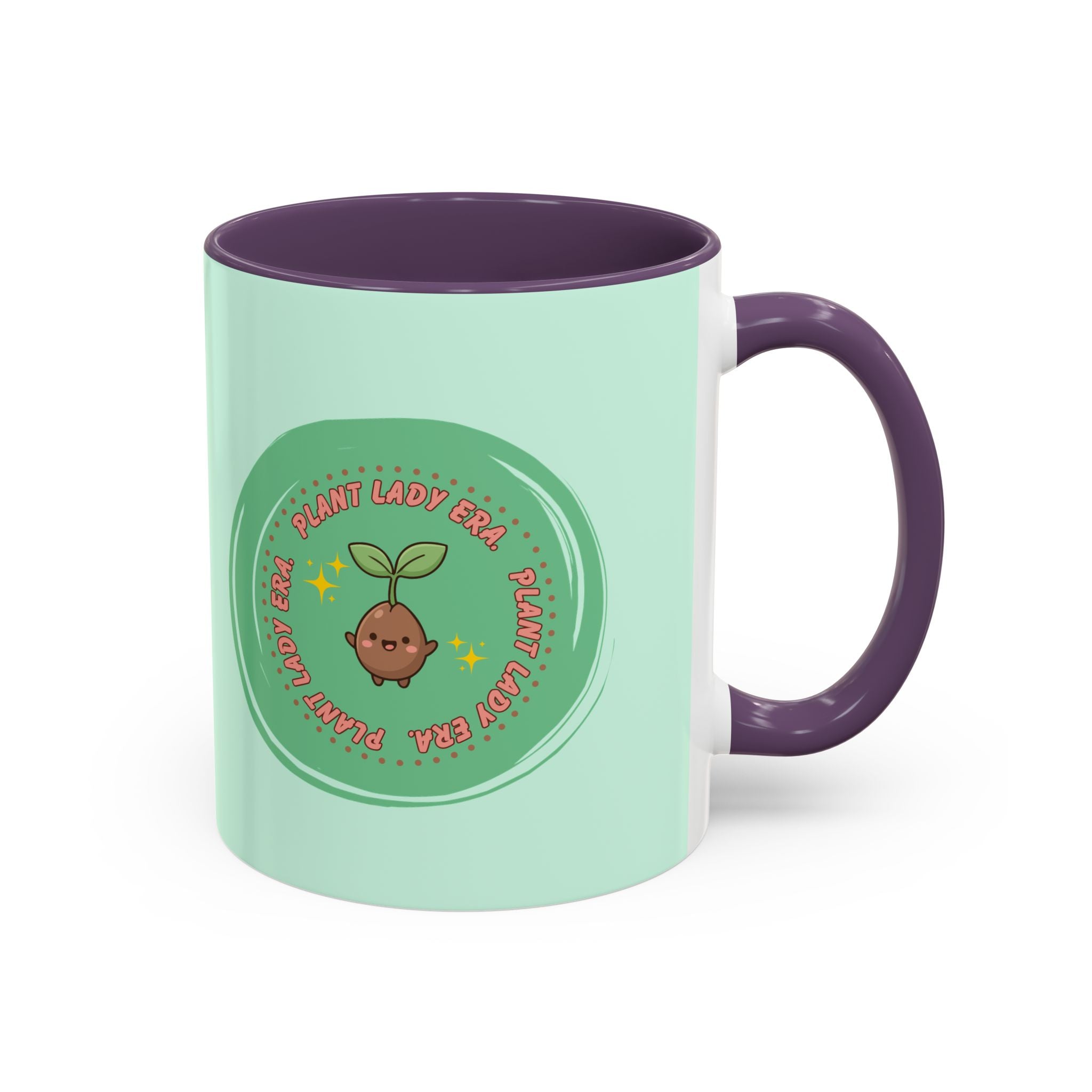 Plant Lady Era Coffee Mug — Cute Sprout Accent Mug (11/15oz)
