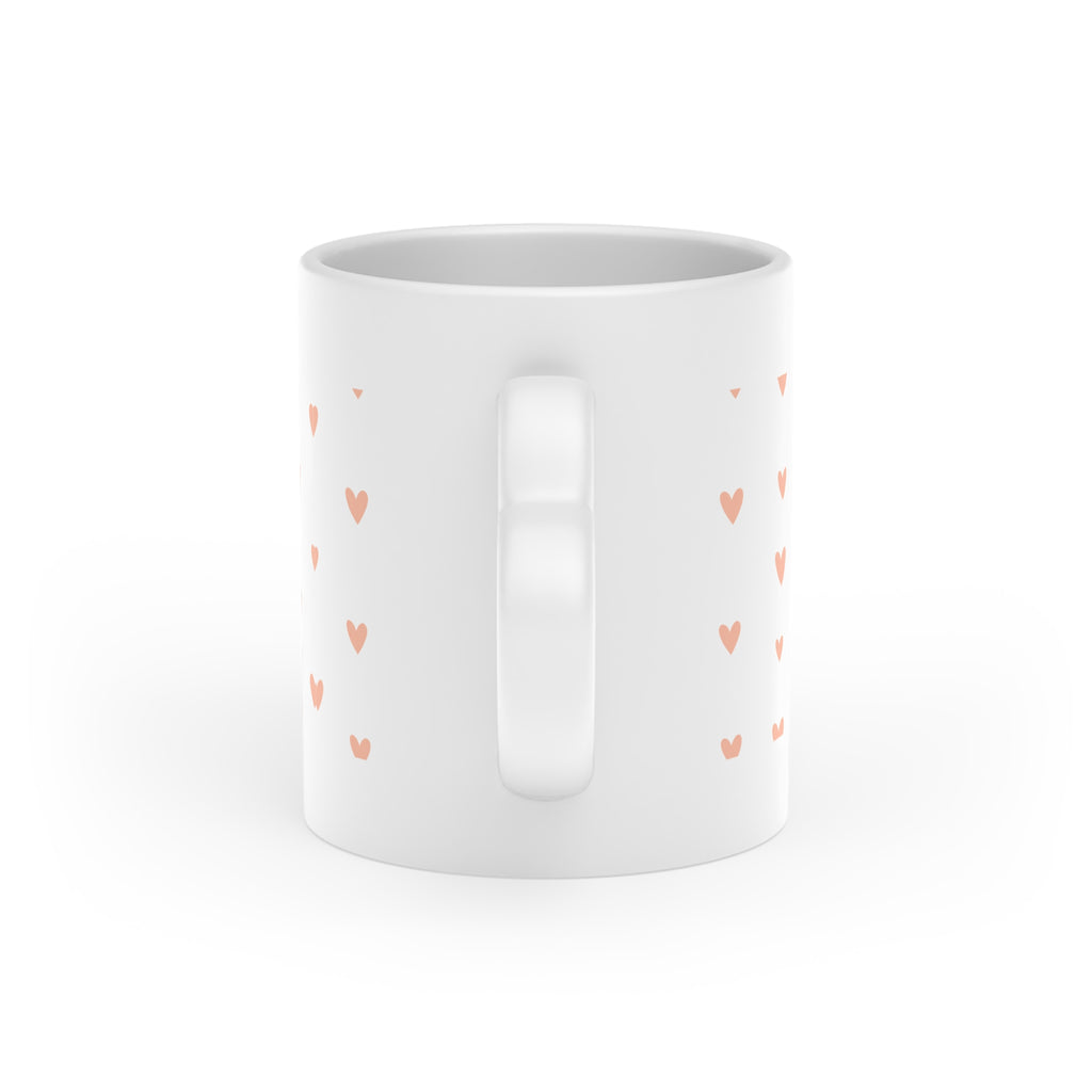 Heart-Shaped Mug - Cute Cacti with Funny Face