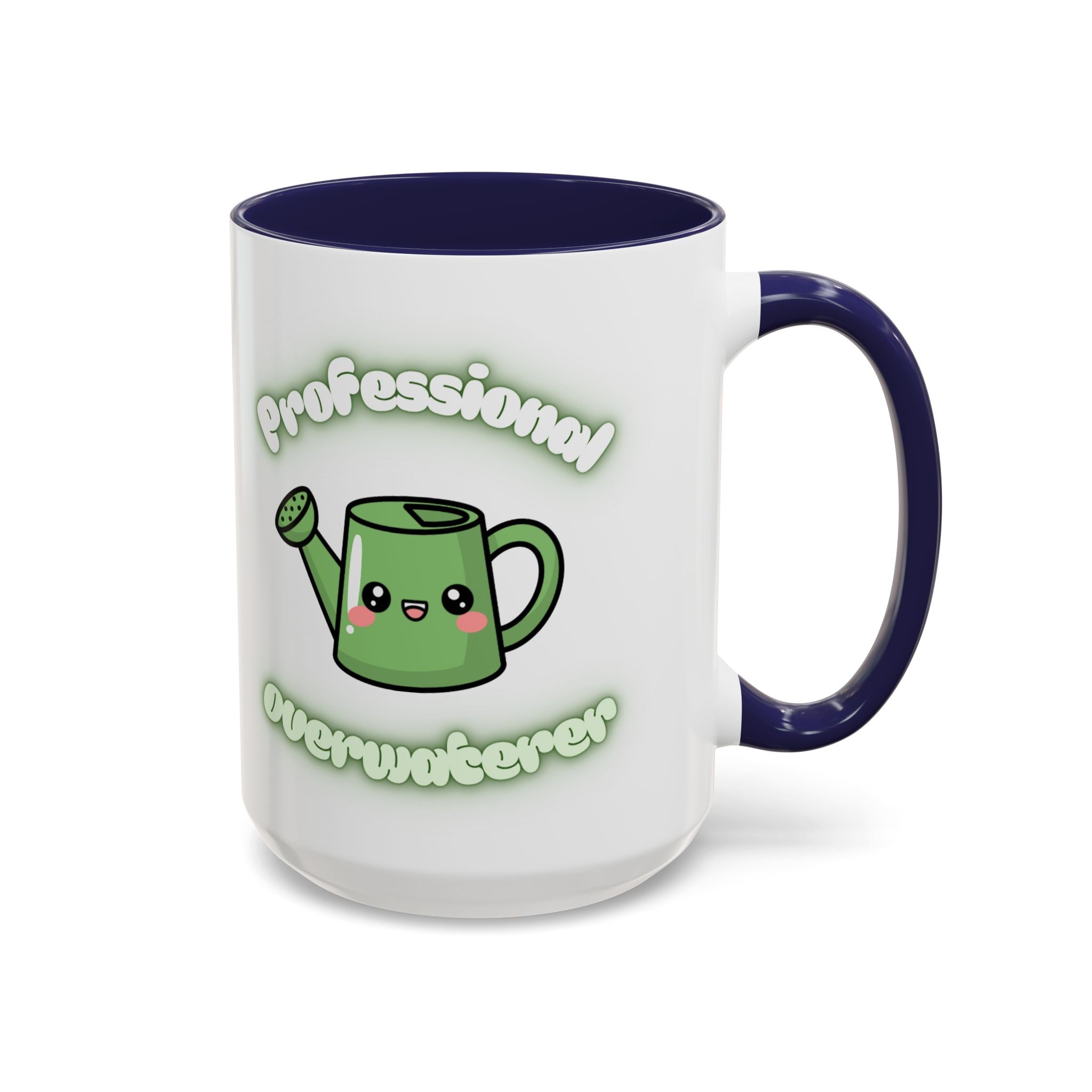 Professional Overwaterer Watering Can Coffee Mug — Cute Kawaii Plant Lover Accent Mug (11/15oz)