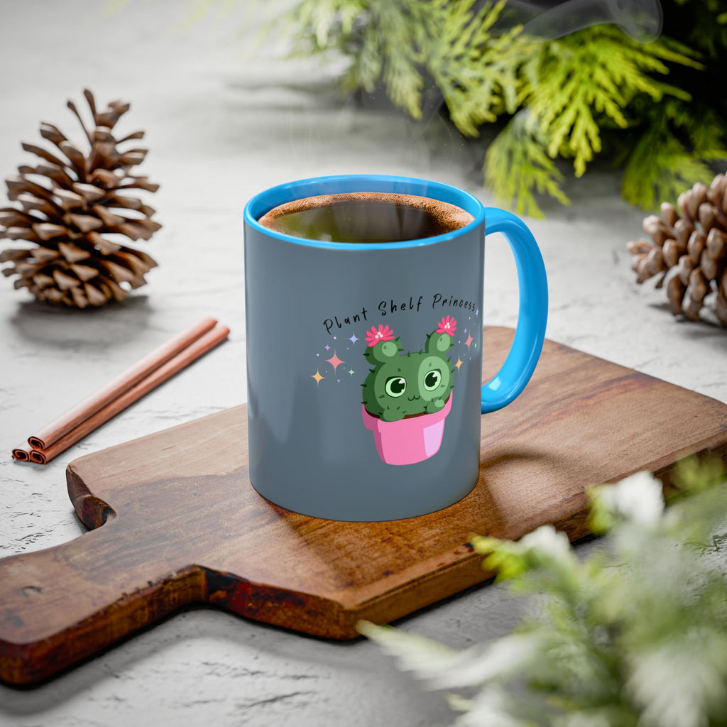 Plant Shelf Princess Ceramic Mug — Cute Cactus 11oz/15oz Gift