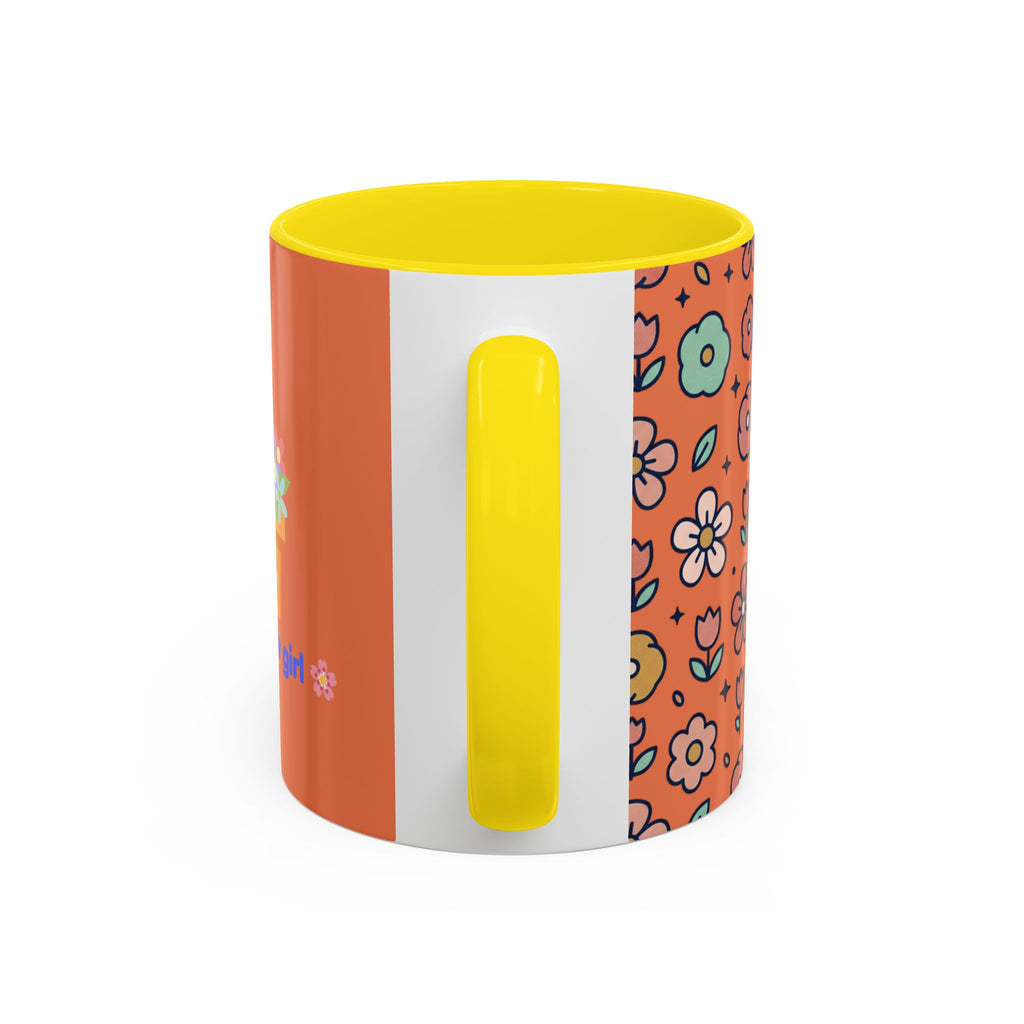 You Grow Girl Floral Coffee Mug — Cute Flower Pot Accent Mug (11oz)