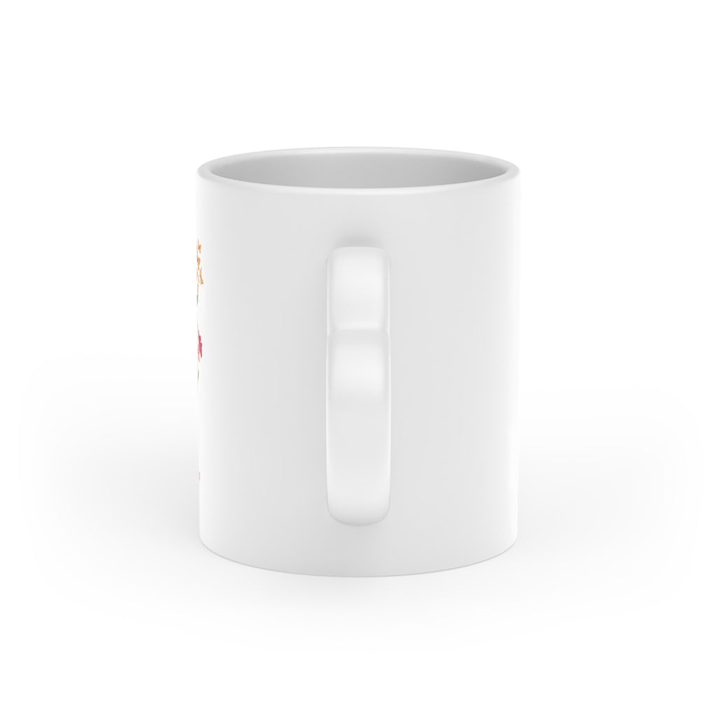 Floral Heart Mug — Cozy Love Flower Bouquet Ceramic Coffee Cup