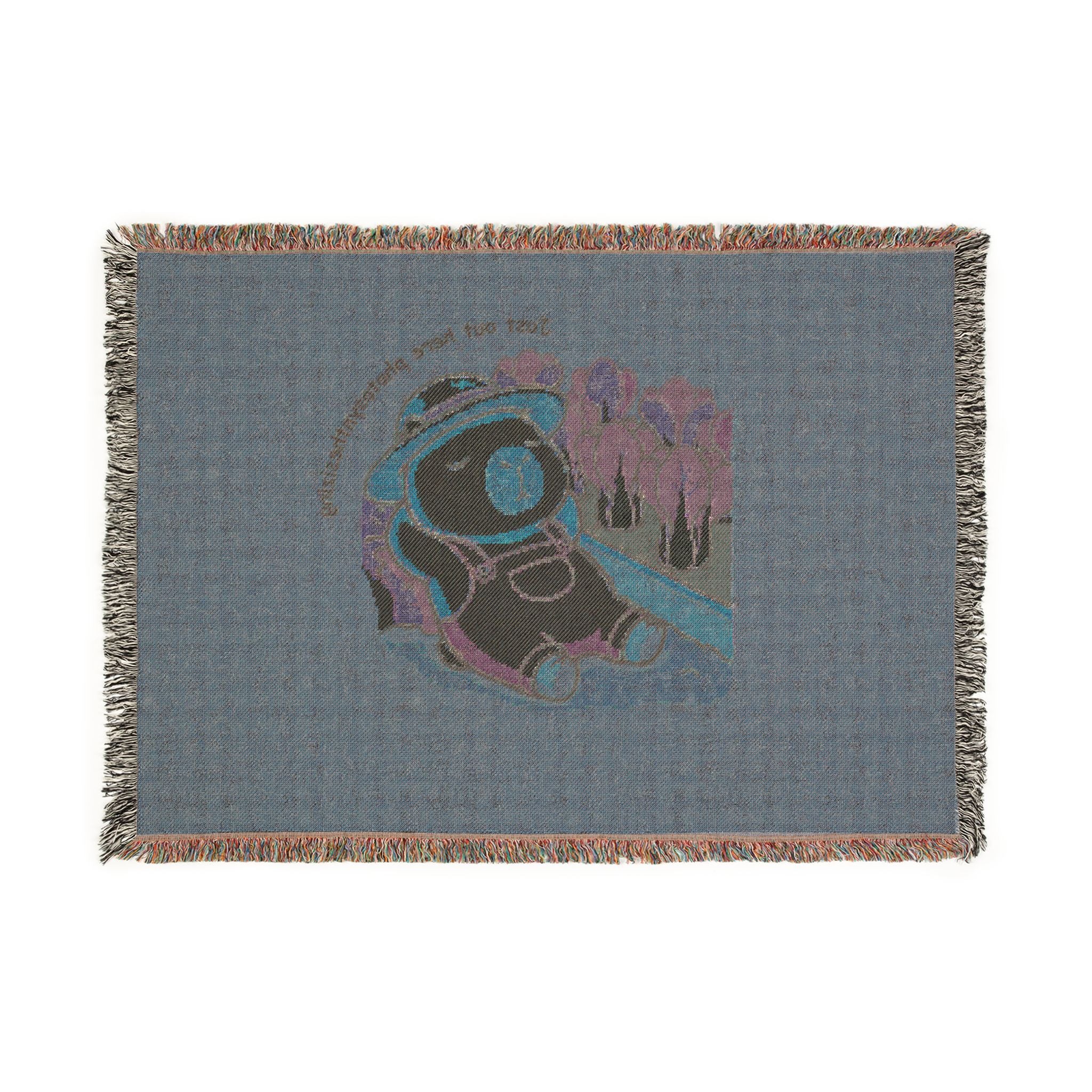 Cute Brown Capybara Woven Blanket