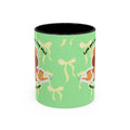 Accent Coffee Mug - Cute Bear Watering Plants ‘Cute Pots and Happy Plants Make Life Extra Lovely’