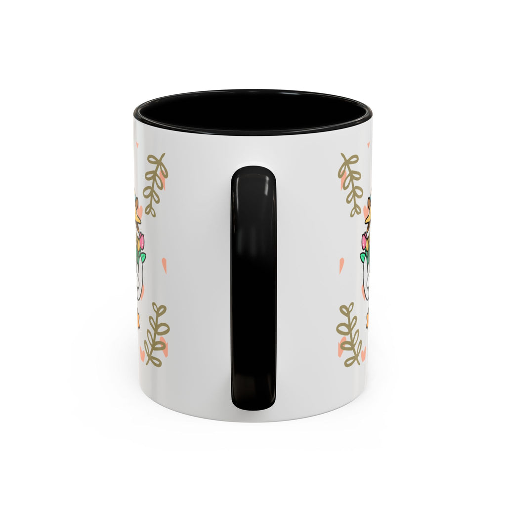 Coffee Mug — Cute Duck Carrying Plants “I Have Plants Tonight” Accent Mug