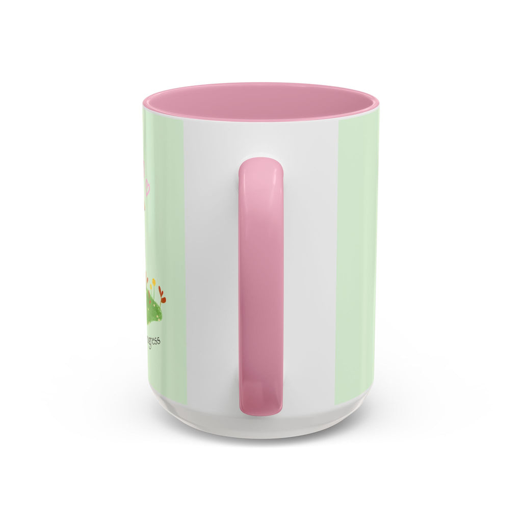 Garden Pea Mug — "Green Thumb in Progress" Cute Plant Lover Coffee Cup