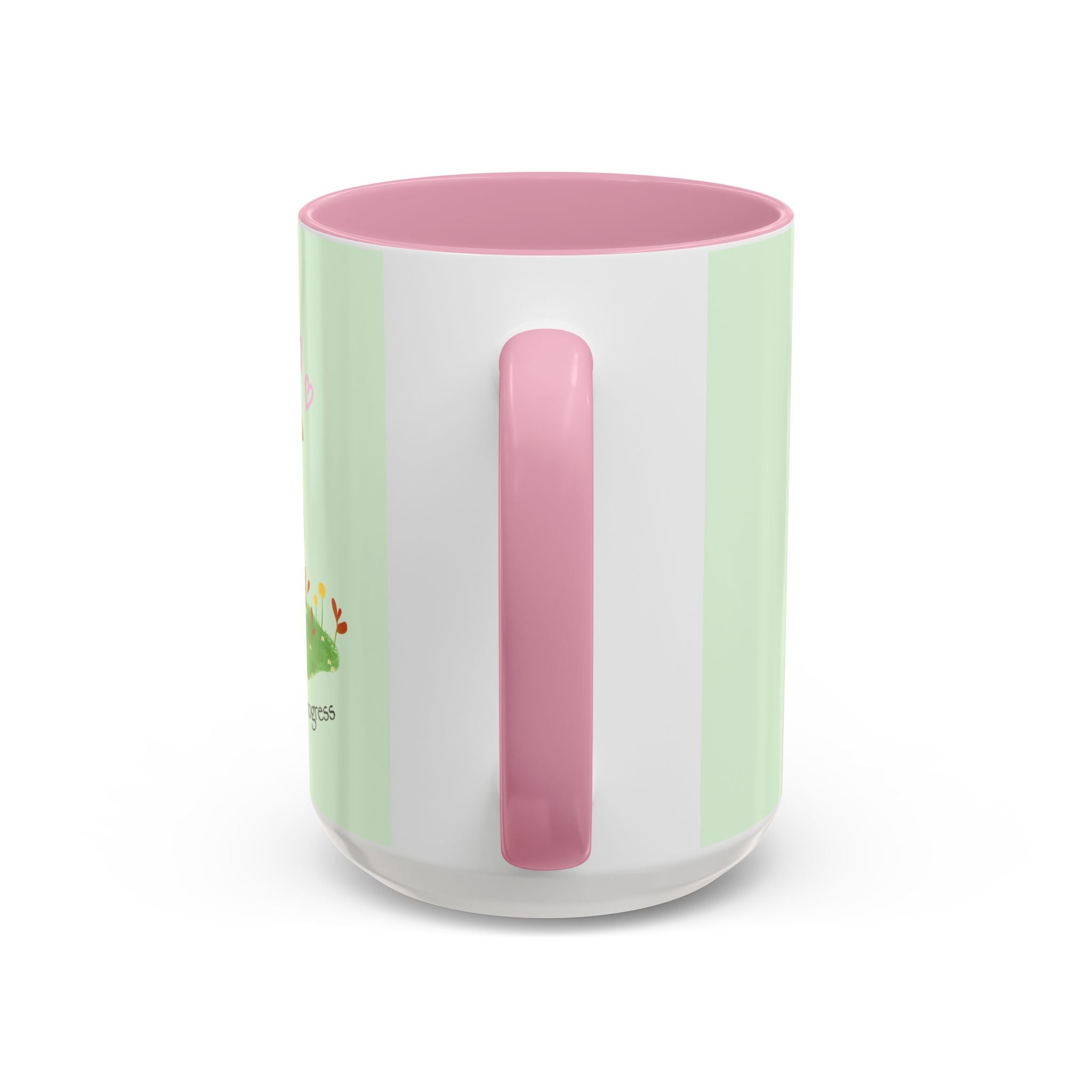 Garden Pea Mug — "Green Thumb in Progress" Cute Plant Lover Coffee Cup