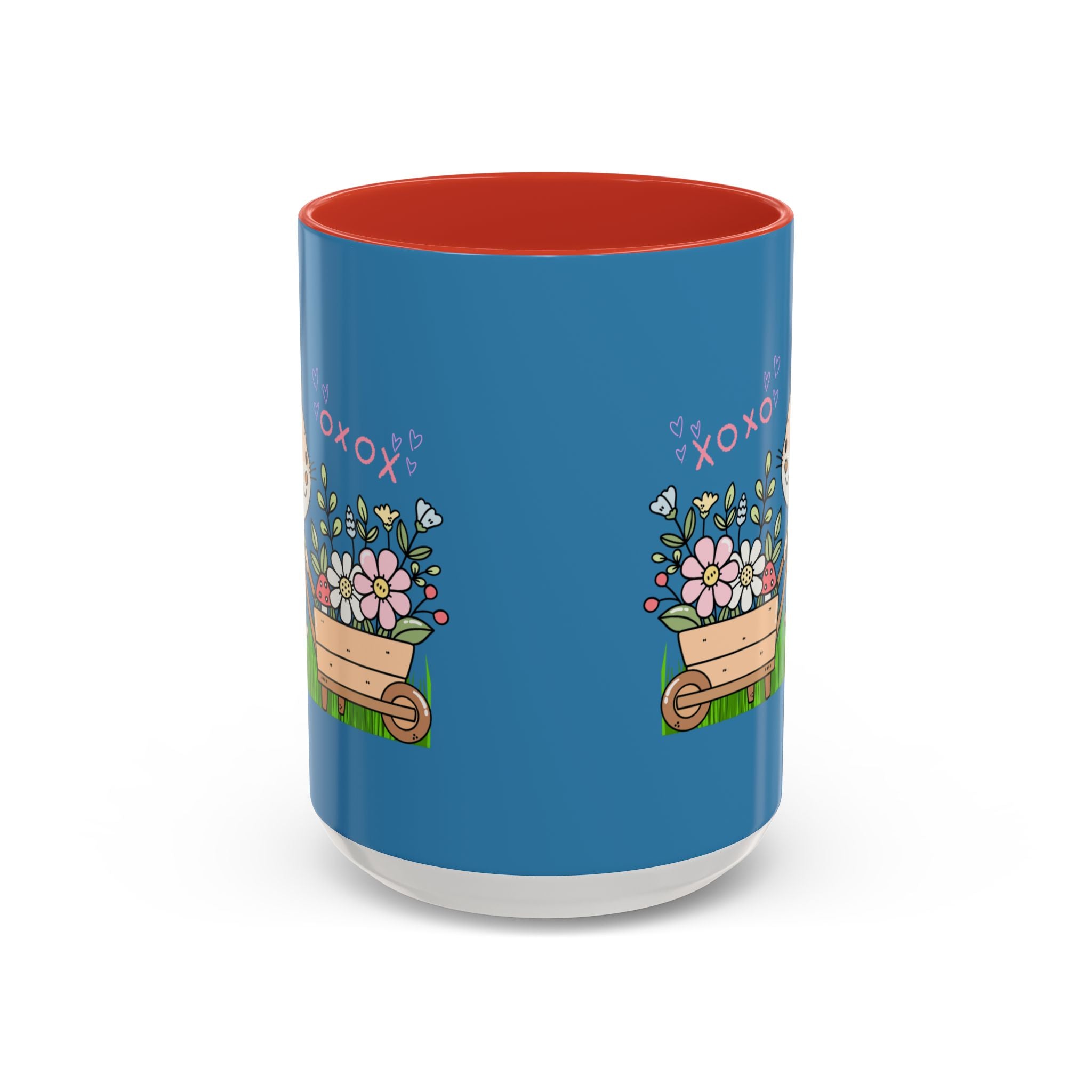 Cute Mouse Floral Coffee Mug — 'XOXO' Accent 11/15oz