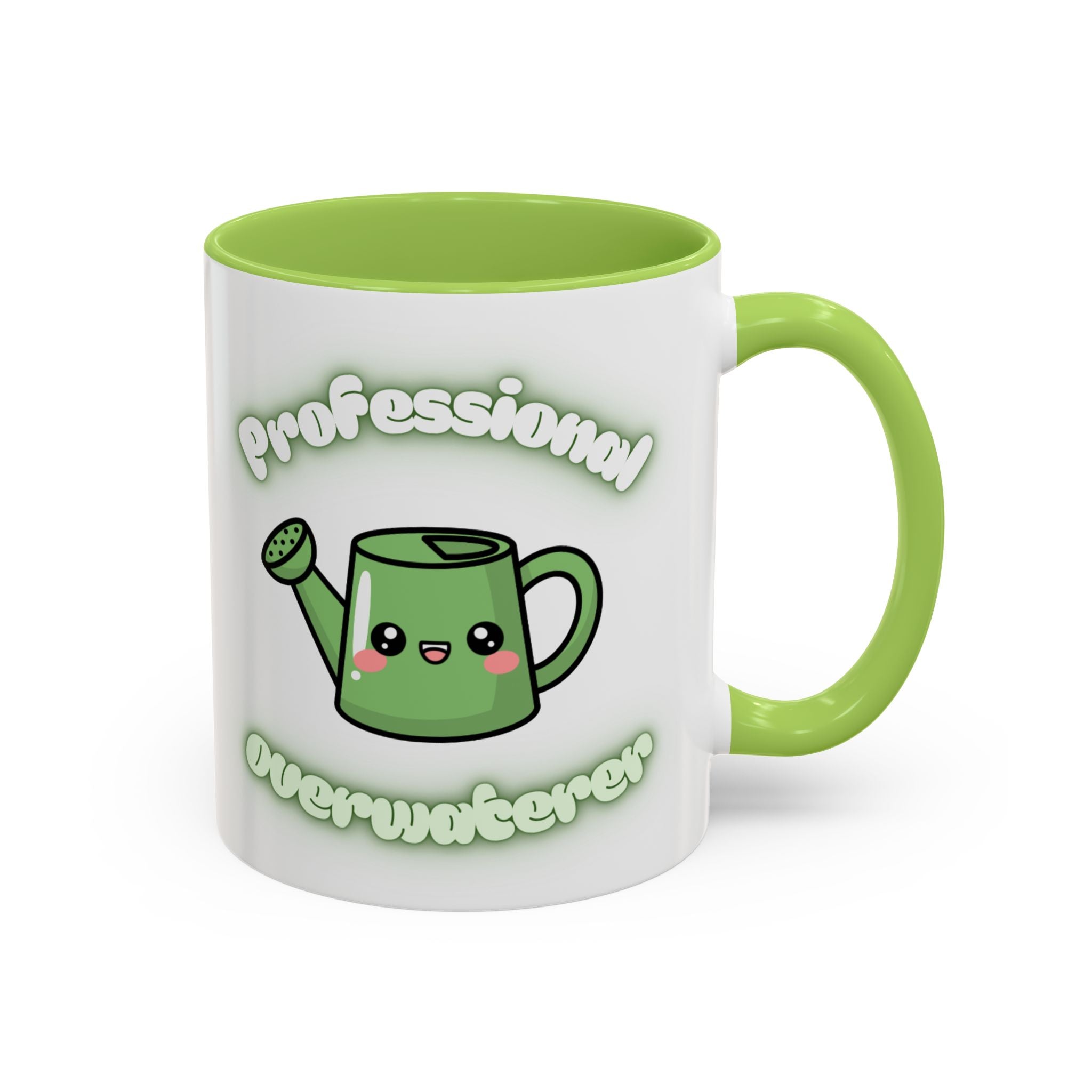 Professional Overwaterer Watering Can Coffee Mug — Cute Kawaii Plant Lover Accent Mug (11/15oz)