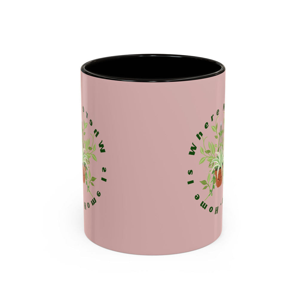 Plant Mom Mug – 'Home Is Where My Plants Are' Ceramic Coffee Cup (11oz & 15oz)