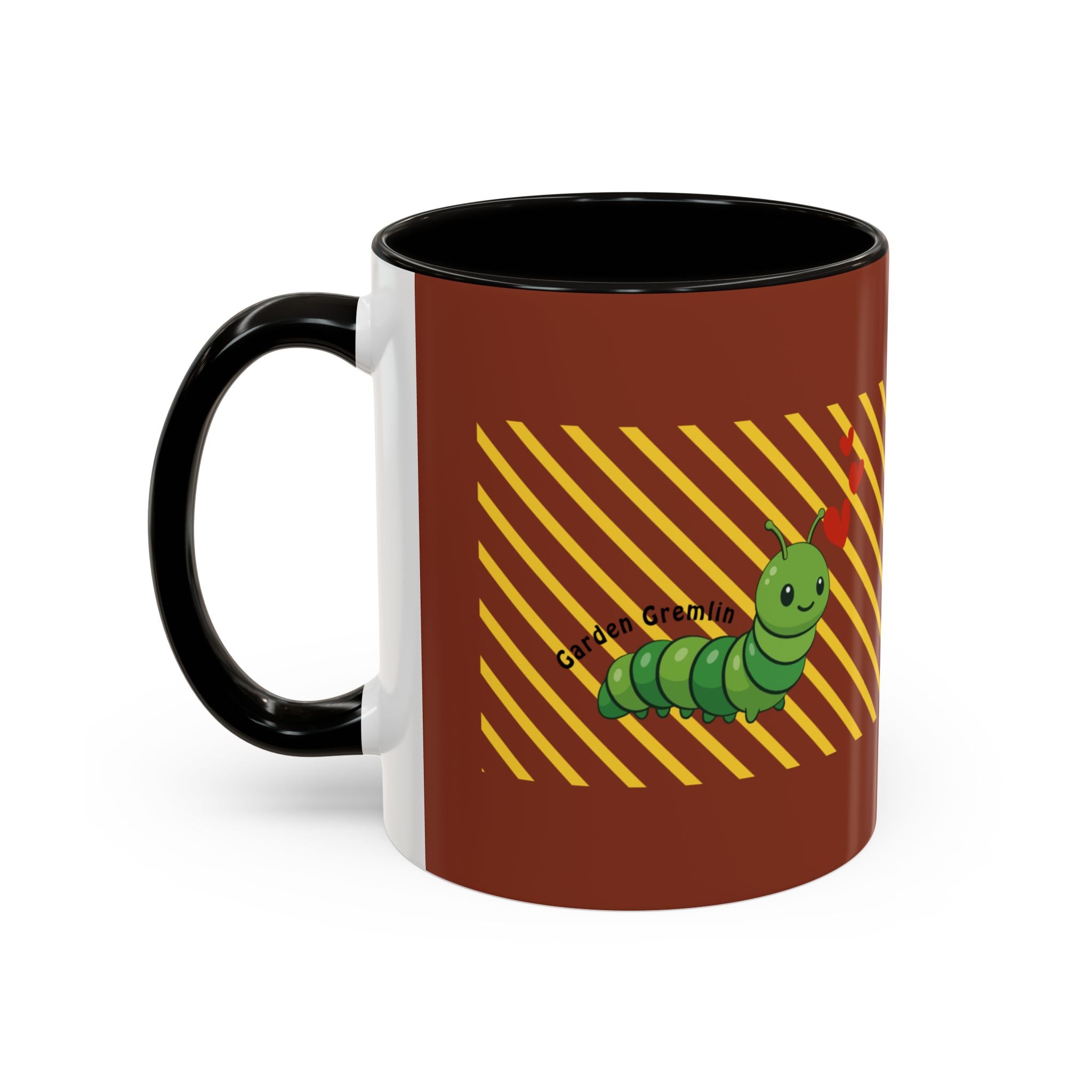 Cute Caterpillar Striped Coffee Mug (11oz, 15oz) — Colorful Novelty Tea Cup