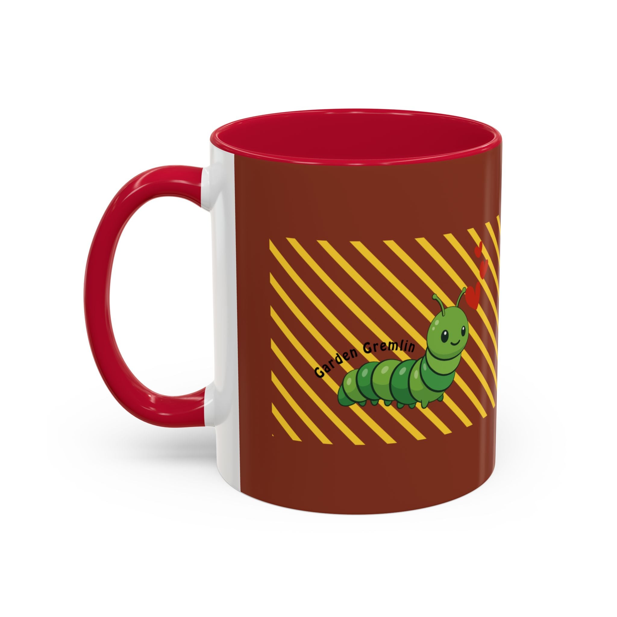 Cute Caterpillar Striped Coffee Mug (11oz, 15oz) — Colorful Novelty Tea Cup