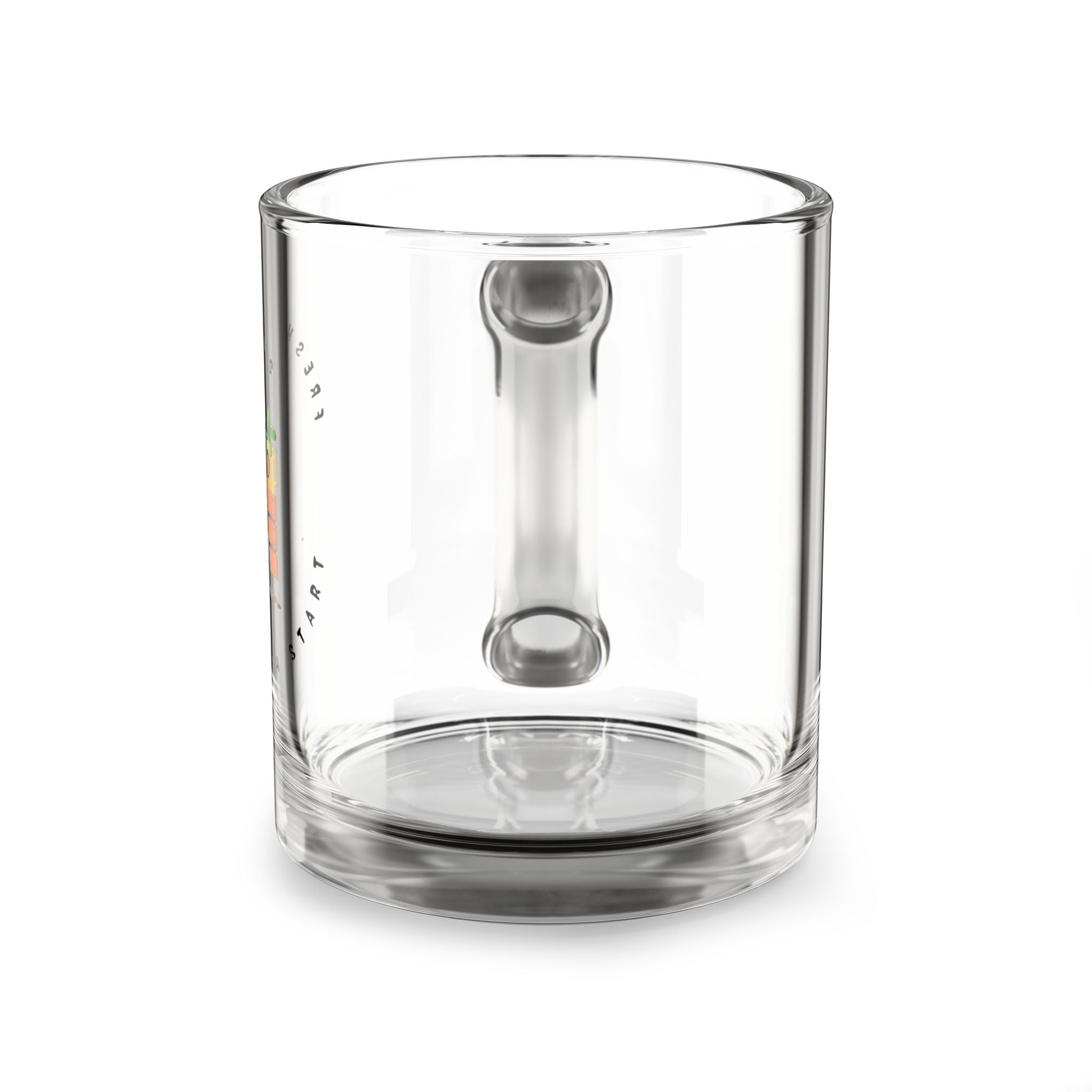 Glass Mug - Fresh Blooms Plant Lover 10oz Clear Coffee Tea Cup