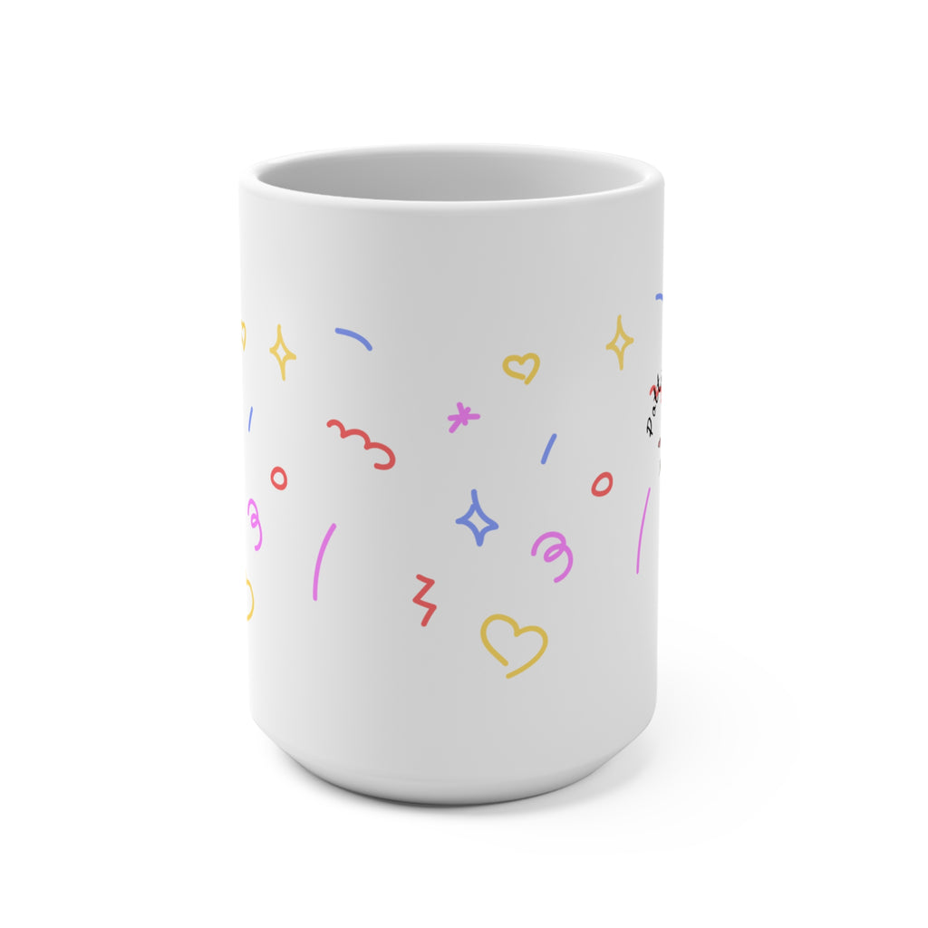 Cactus Plant 15oz Ceramic Mug — "Prickly but Adorable" Cute Doodle Coffee Cup
