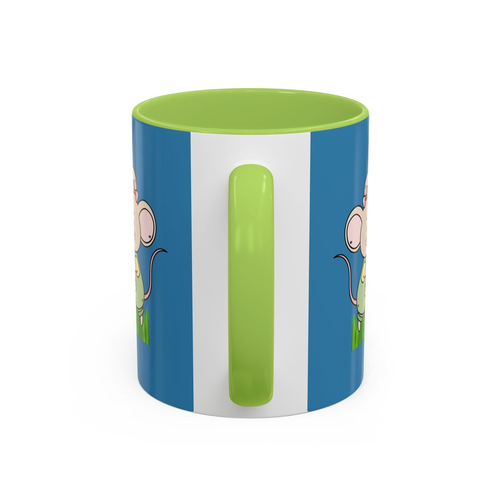 Cute Mouse Floral Coffee Mug — 'XOXO' Accent 11/15oz