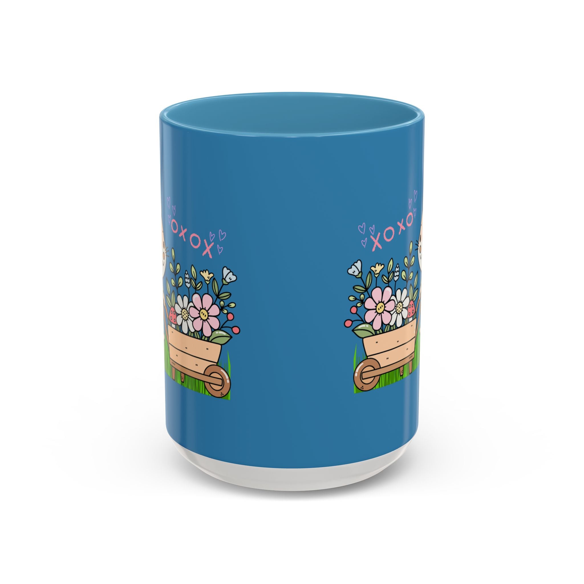 Cute Mouse Floral Coffee Mug — 'XOXO' Accent 11/15oz
