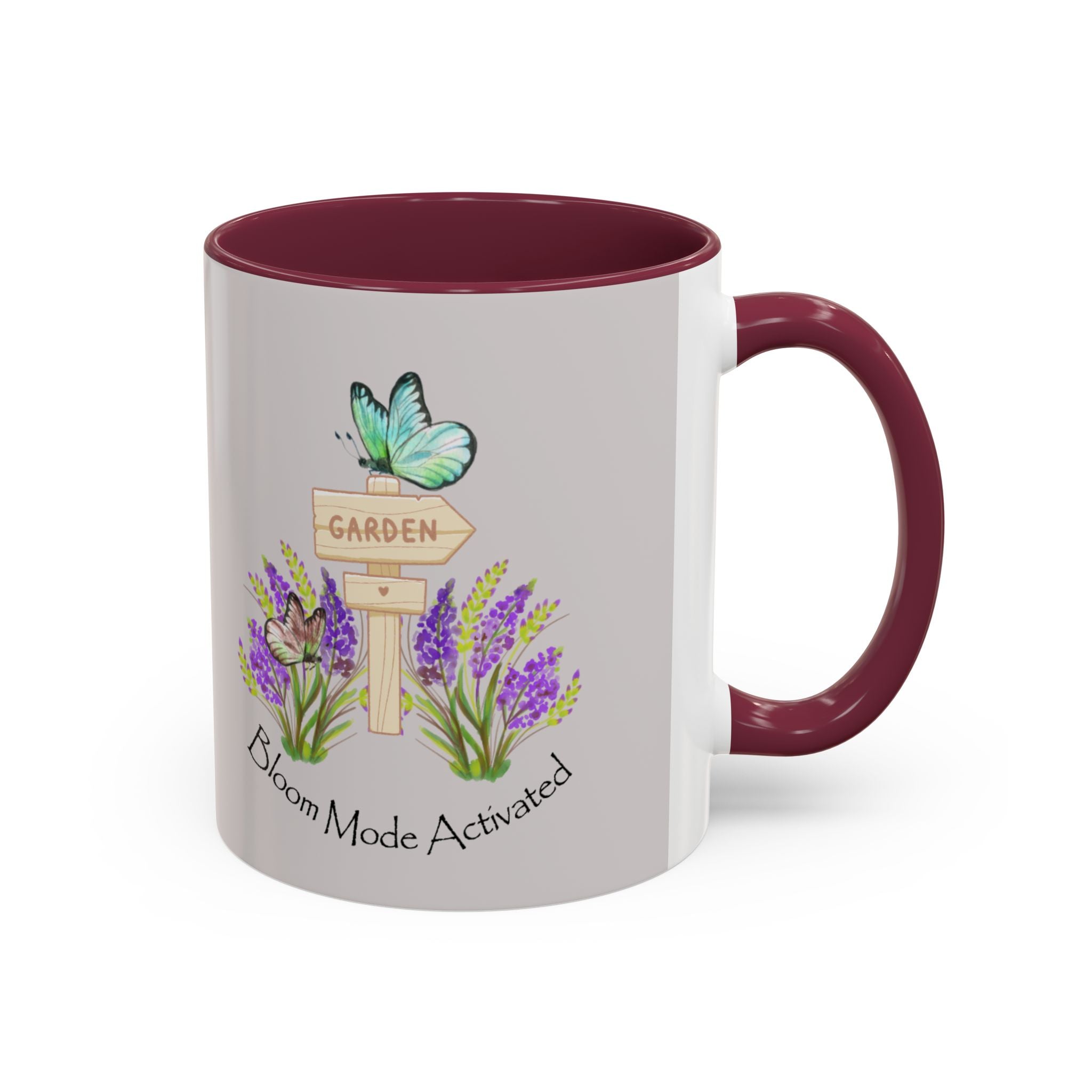 Bloom Mode Activated Mug – Floral Garden Butterfly Coffee Cup (11oz/15oz)