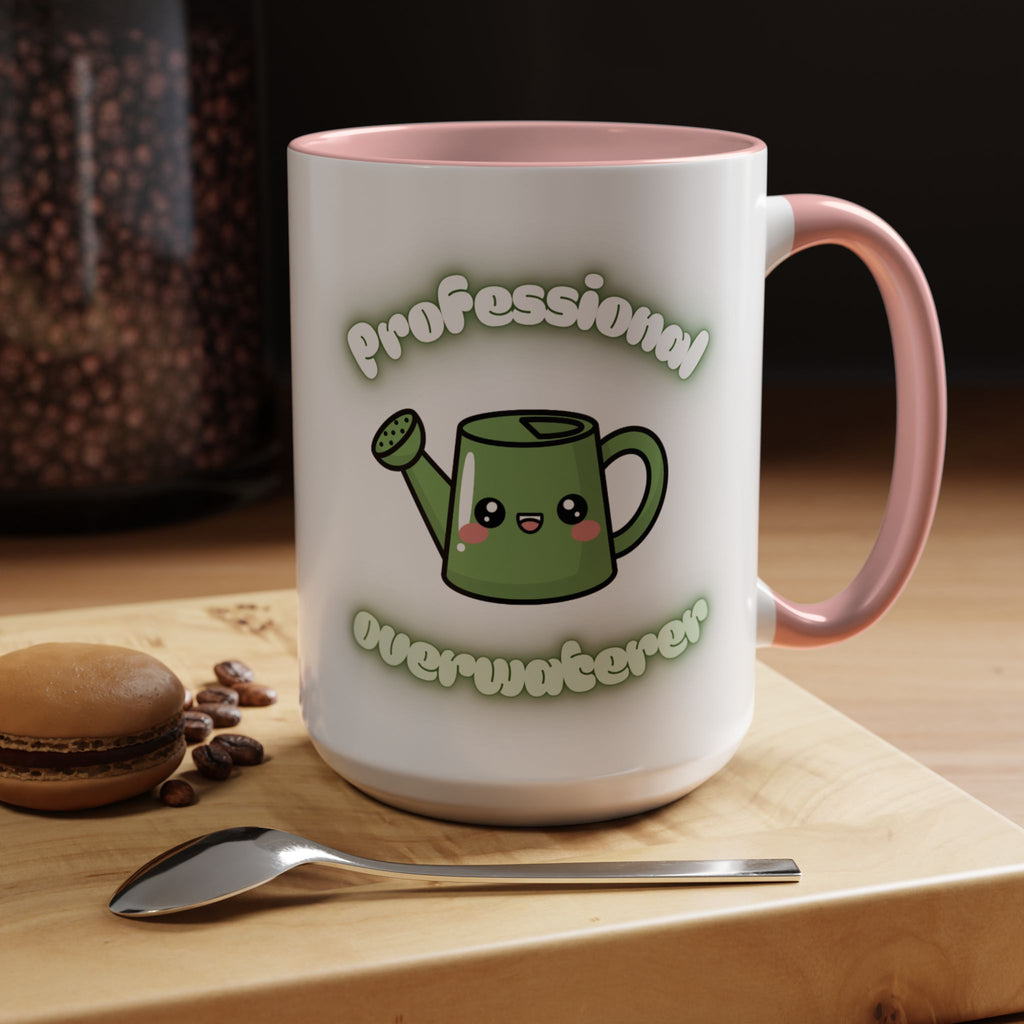 Professional Overwaterer Watering Can Coffee Mug — Cute Kawaii Plant Lover Accent Mug (11/15oz)