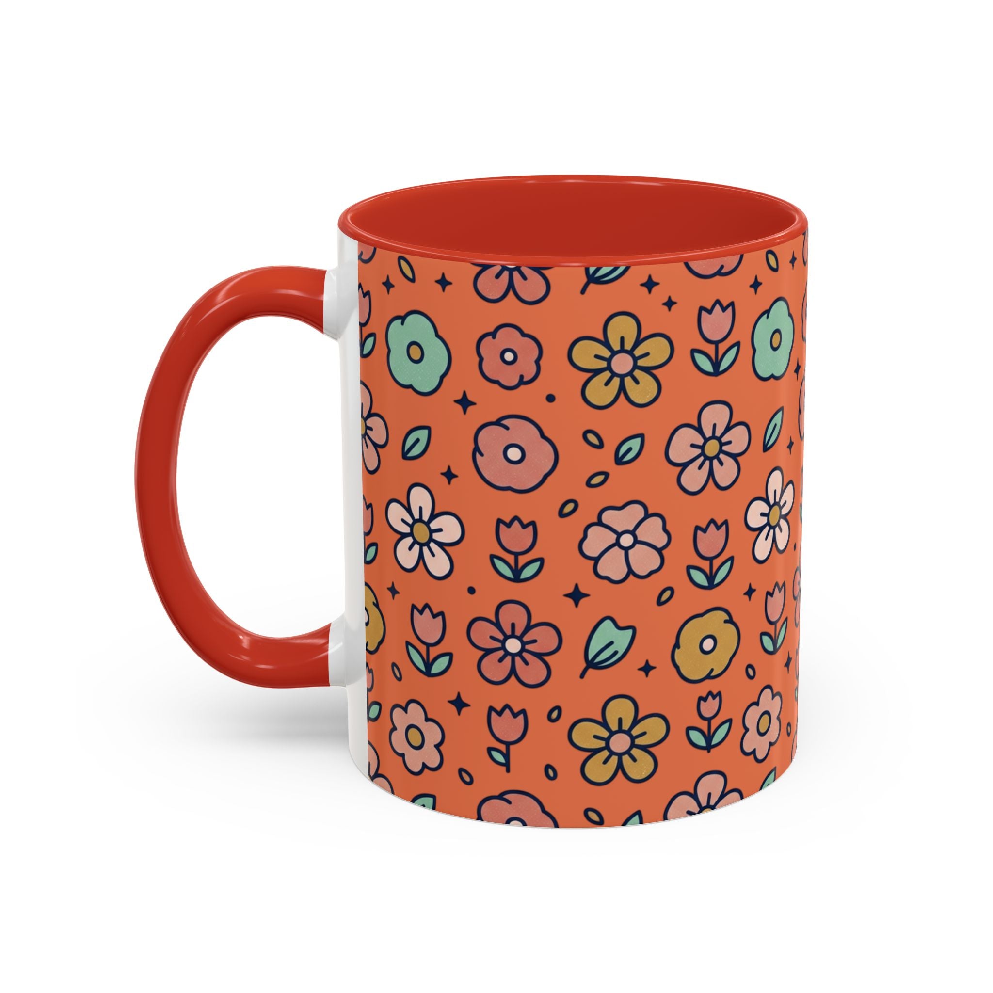 You Grow Girl Floral Coffee Mug — Cute Flower Pot Accent Mug (11oz)