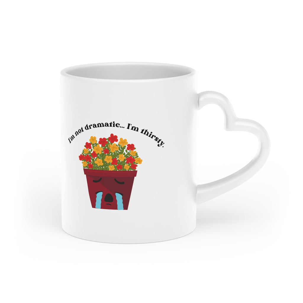 Heart-Shaped Flowers Mug — "I am our language" Coffee Cup, Romantic Floral Gift