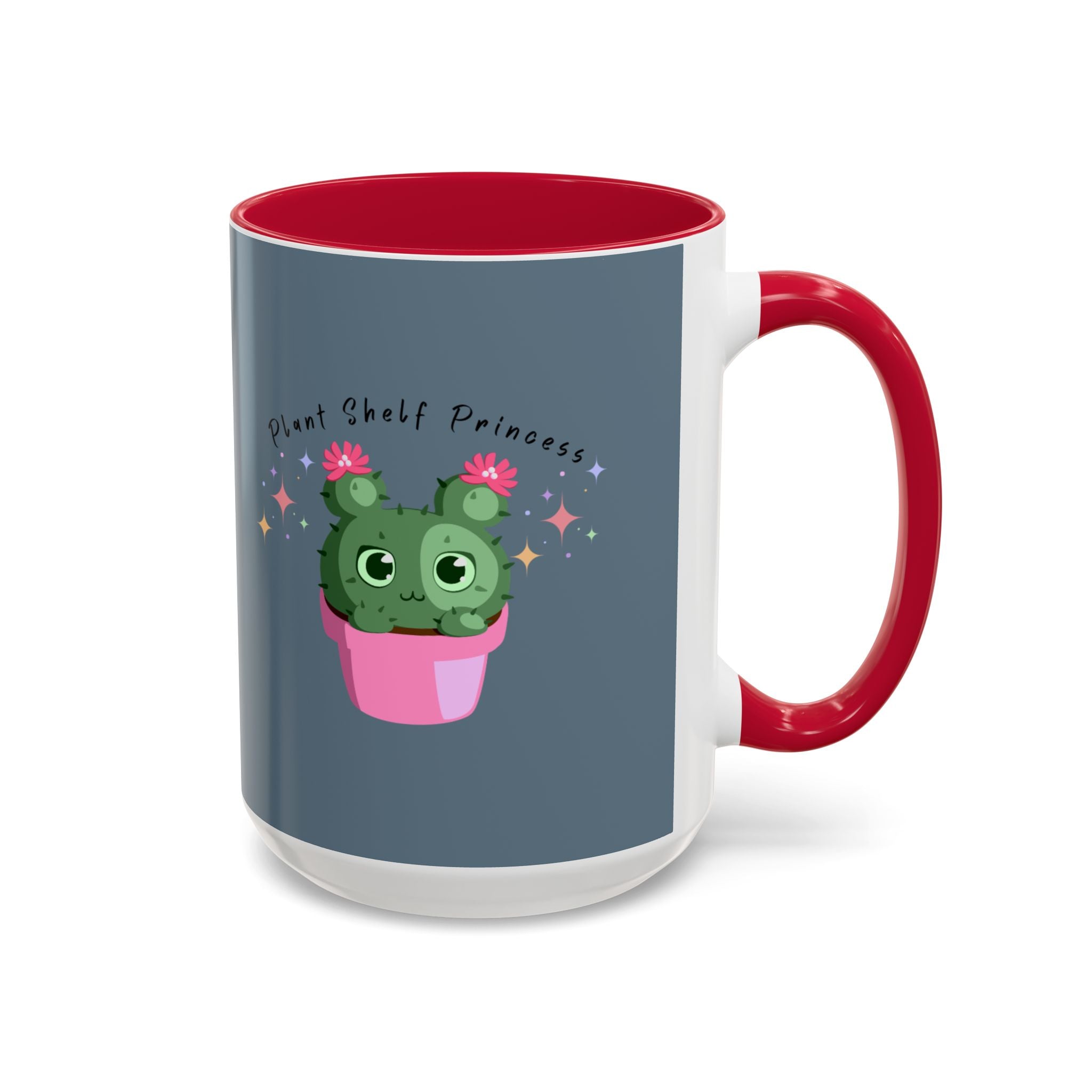 Plant Shelf Princess Ceramic Mug — Cute Cactus 11oz/15oz Gift