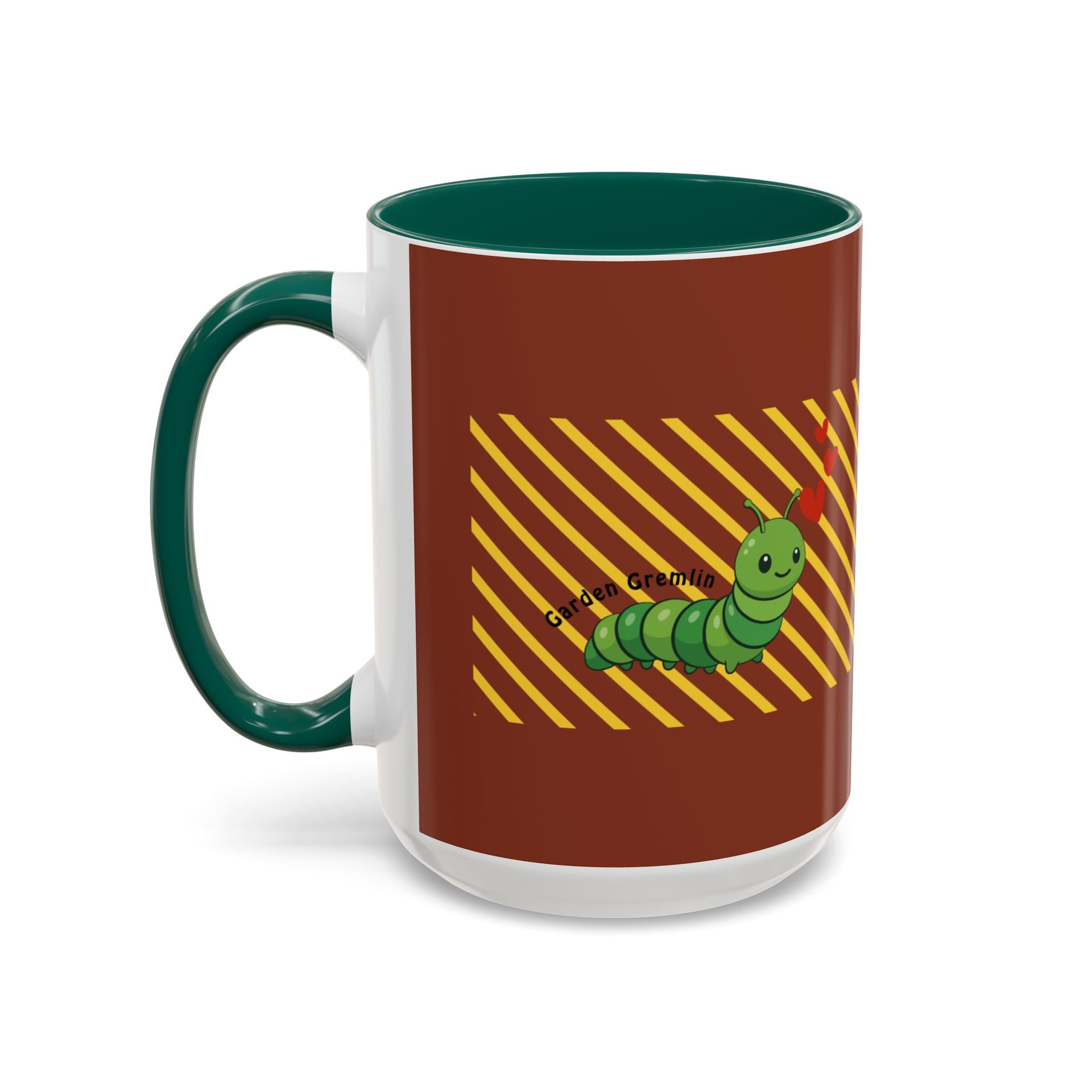 Cute Caterpillar Striped Coffee Mug (11oz, 15oz) — Colorful Novelty Tea Cup